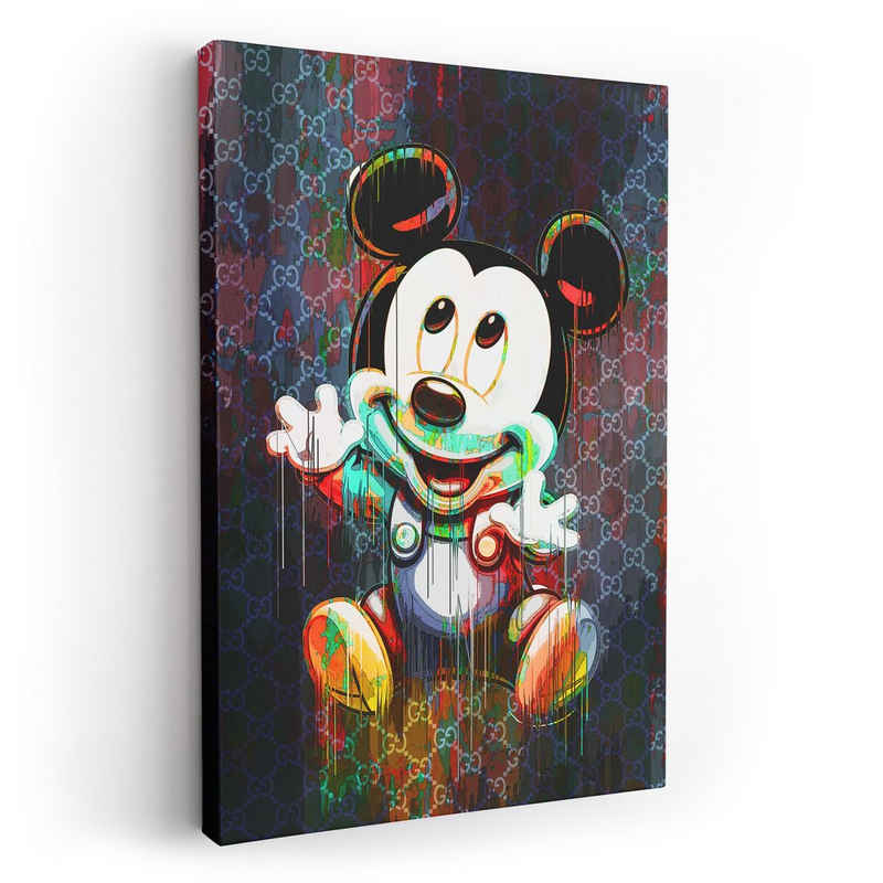 ArtMind XXL-Wandbild Micky Maus Baby, Premium Wandbilder als Poster & gerahmte Leinwand in 4 Größen, Wall Art, Bild, Canva