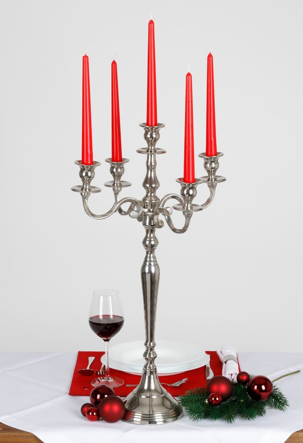 63cm Stand Kerzenständer BURI Kerzenständer Halter Kerzen Kerzenhalter 5-armig 2x Ständer