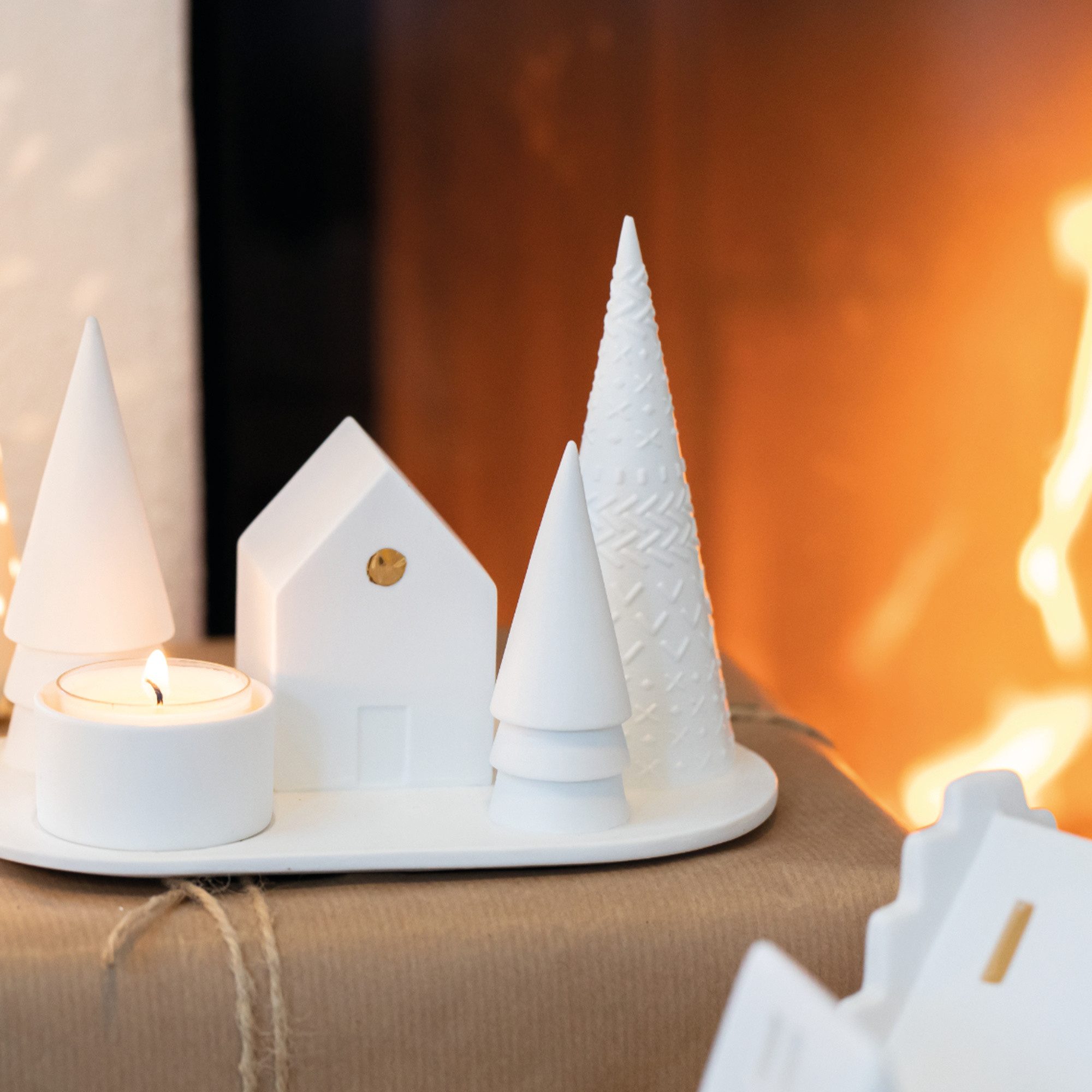 Räder Teelichthalter räder Waldhütte Kerzenständer Teelicht weiß günstig online kaufen