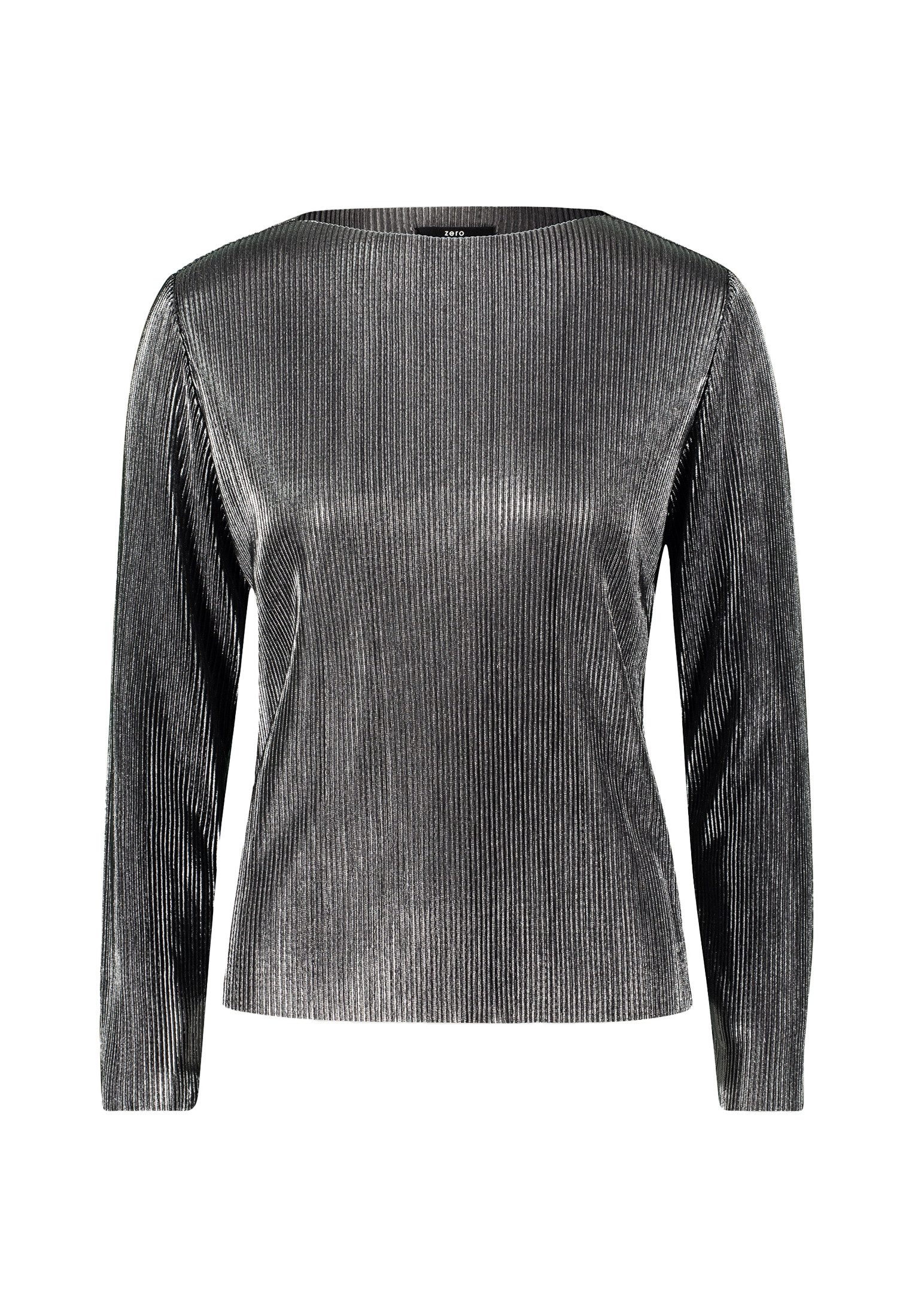 Zero Kurzarmshirt zero Plissee Shirt mit günstig online kaufen