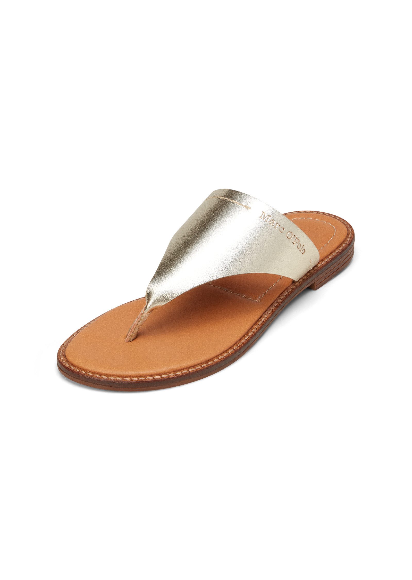 Marc O'Polo mit Champagner-Metallic-Glanz Sandale günstig online kaufen