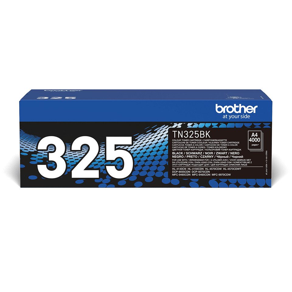 Brother Toner TN-325BK Jumbo Schwarz (ca. 4000 Seiten) Tintenpatrone