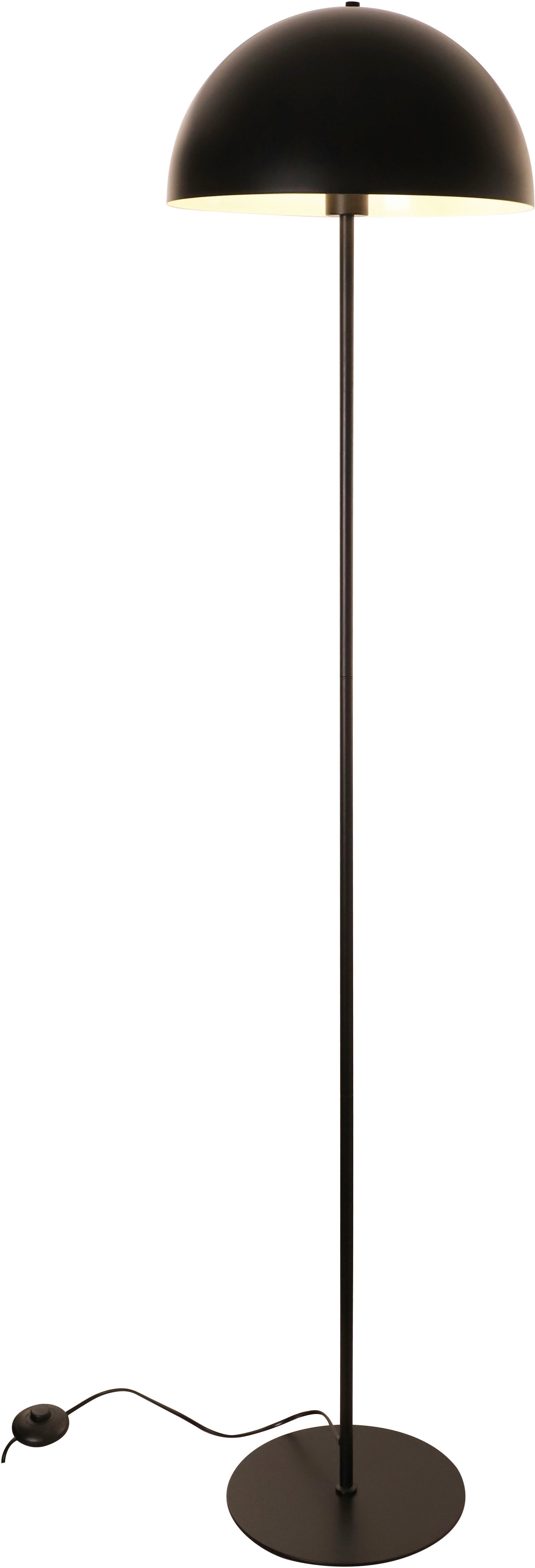 OTTO home Stehlampe Eddaa - Pilzlampe, Ein-/Ausschalter, ohne Leuchtmittel, Pilzleuchte, Höhe 165cm, Stehleuchte, Fußschalter, Pilzdesign