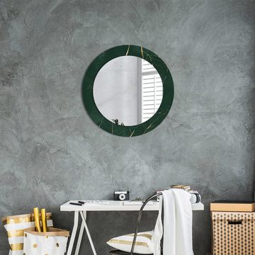 Tulup Spiegel Badspiegel mit Aufdruck Schminkspiegel Hängespiegel Rund: Ø60cm