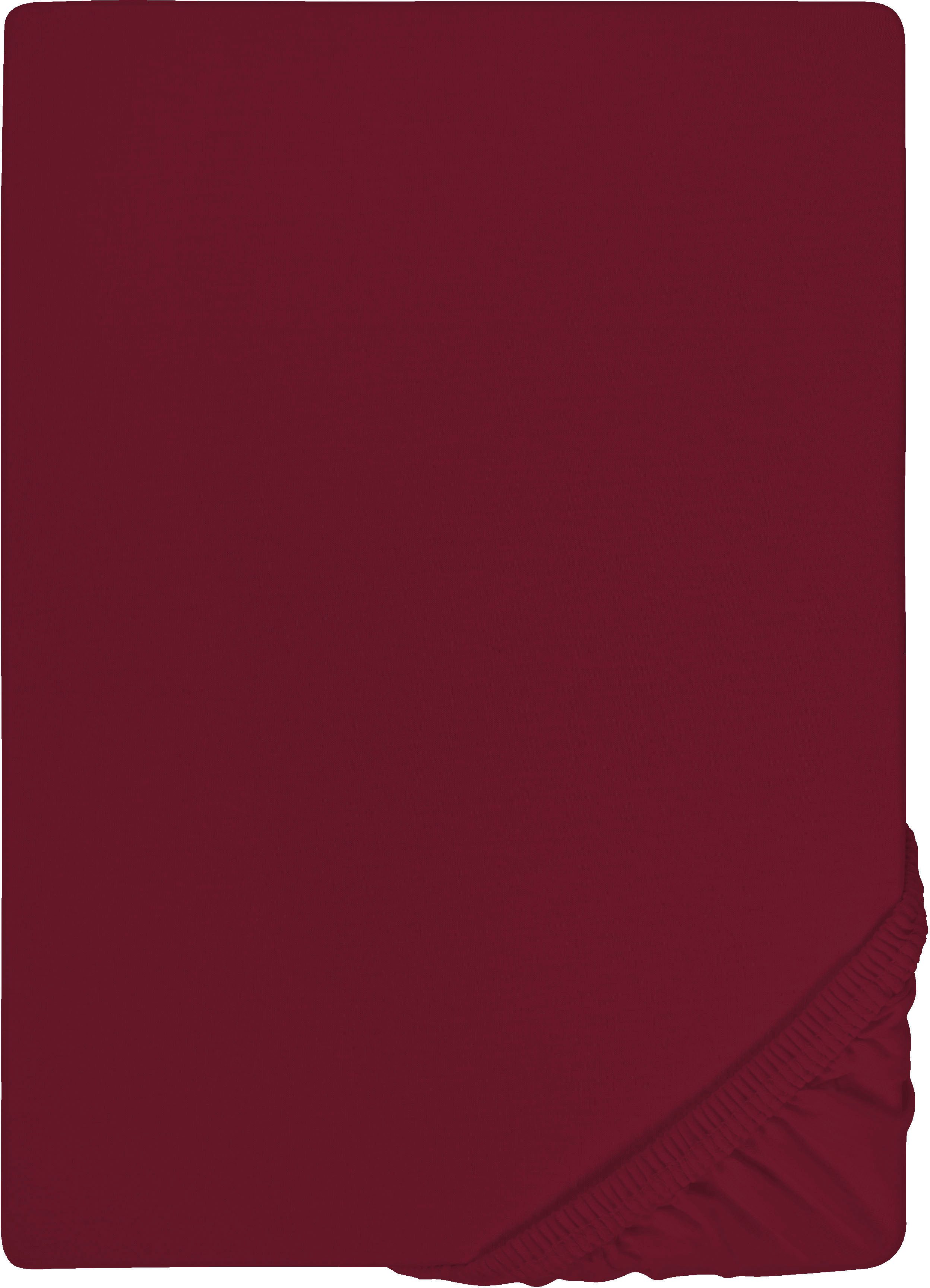 Biberna Spannbettlaken 0077866 Deluxe Jersey-Elastic Spannbetttuch 97% Baumwolle, Jersey-Elasthan, Gummizug: rundum, (1 Stück), Jersey mit Elasthan, Rundumgummi – Bild 3 von 5