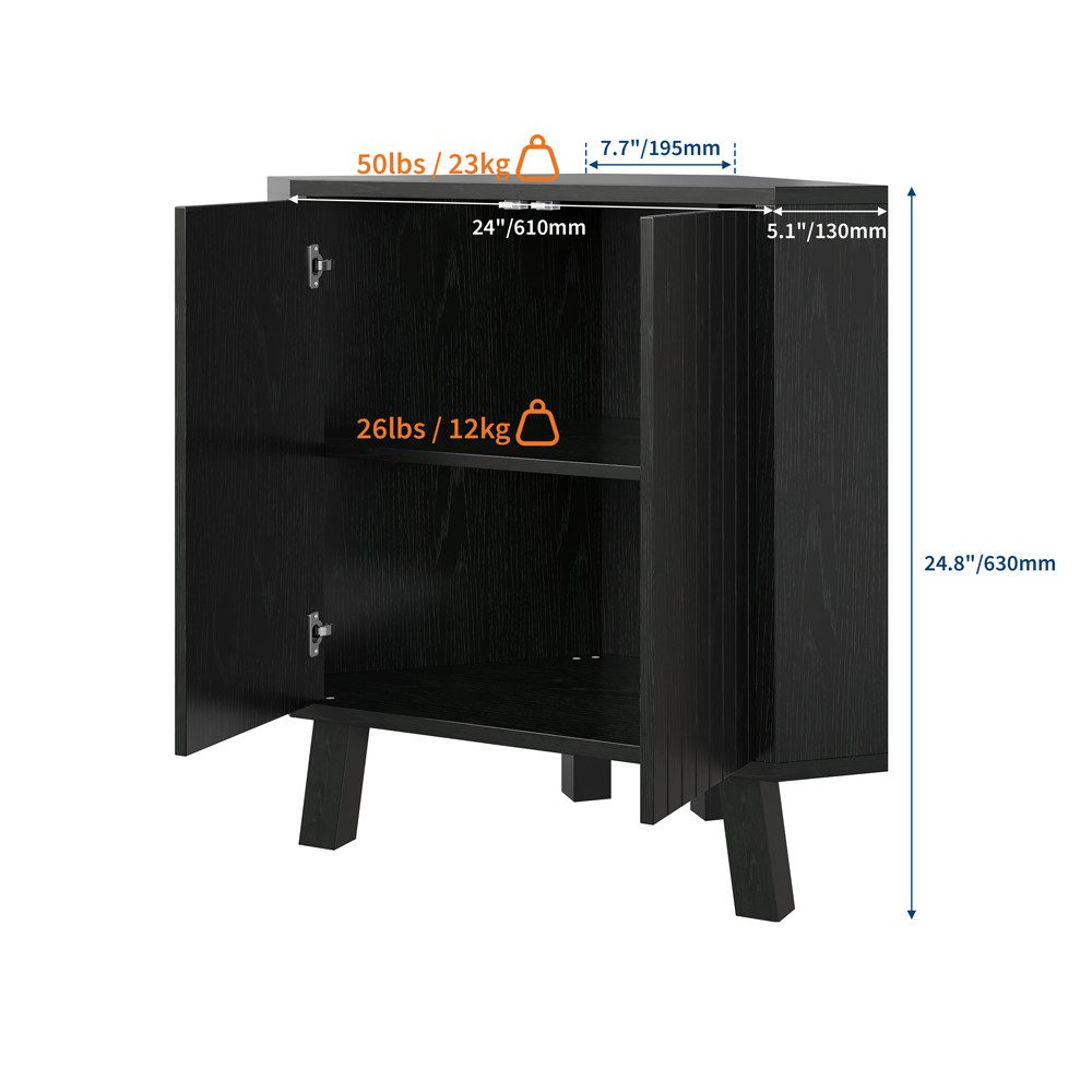 GarveeMore Eckschrank Eckschrank mit Türen 3-Tier Industrie geflitztes Eckr günstig online kaufen