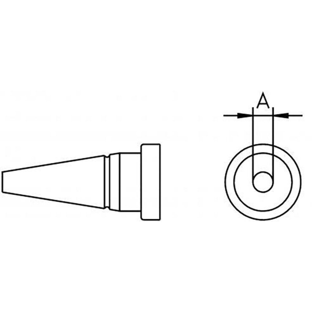 Lötfitting Weller LT 1A Lötspitze Rundform Spitzen-Länge 13 mm Inhalt 1 St.
