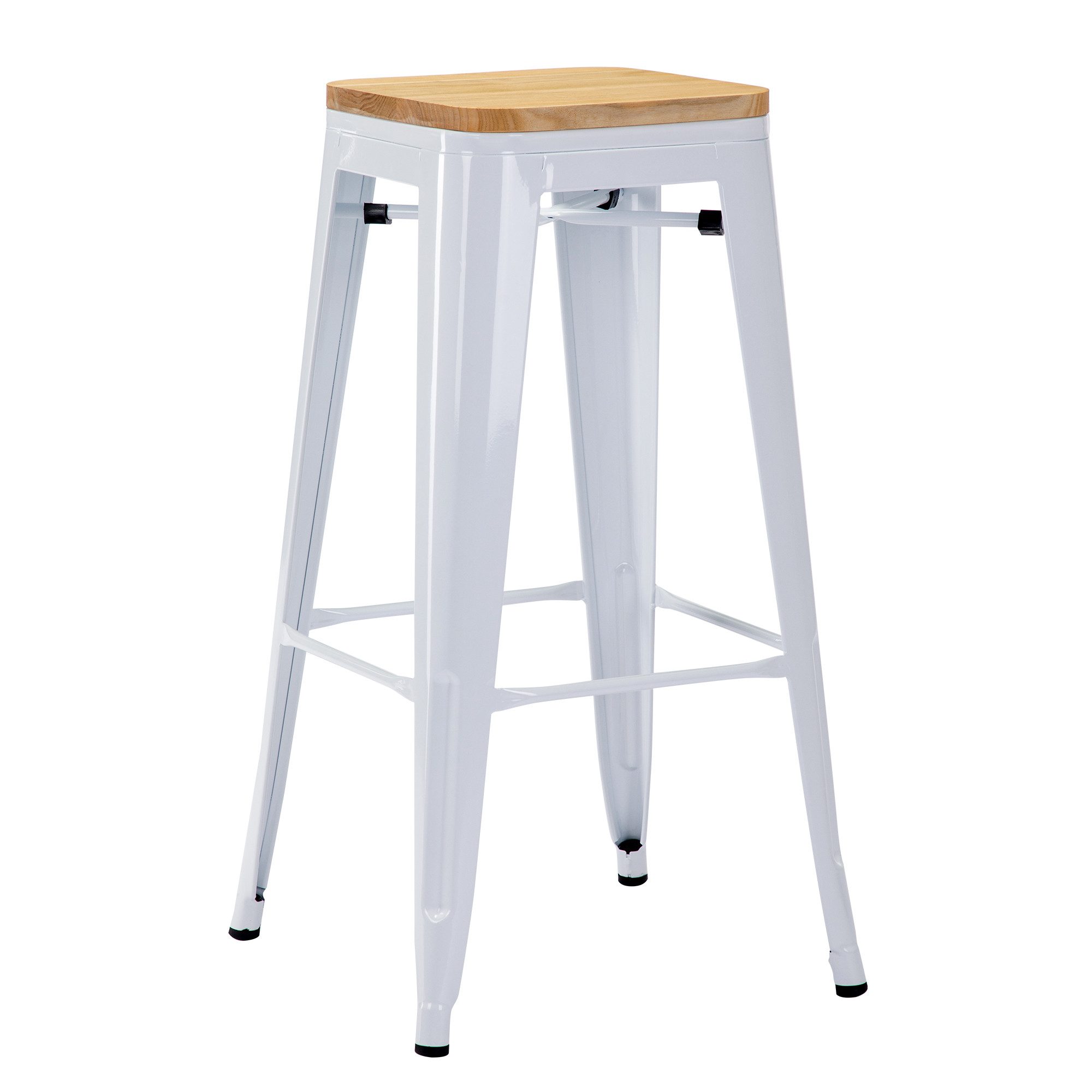 Duhome Barhocker (665D), Barstuhl Tresenhocker, Stapelbar Metall Bistrohock günstig online kaufen