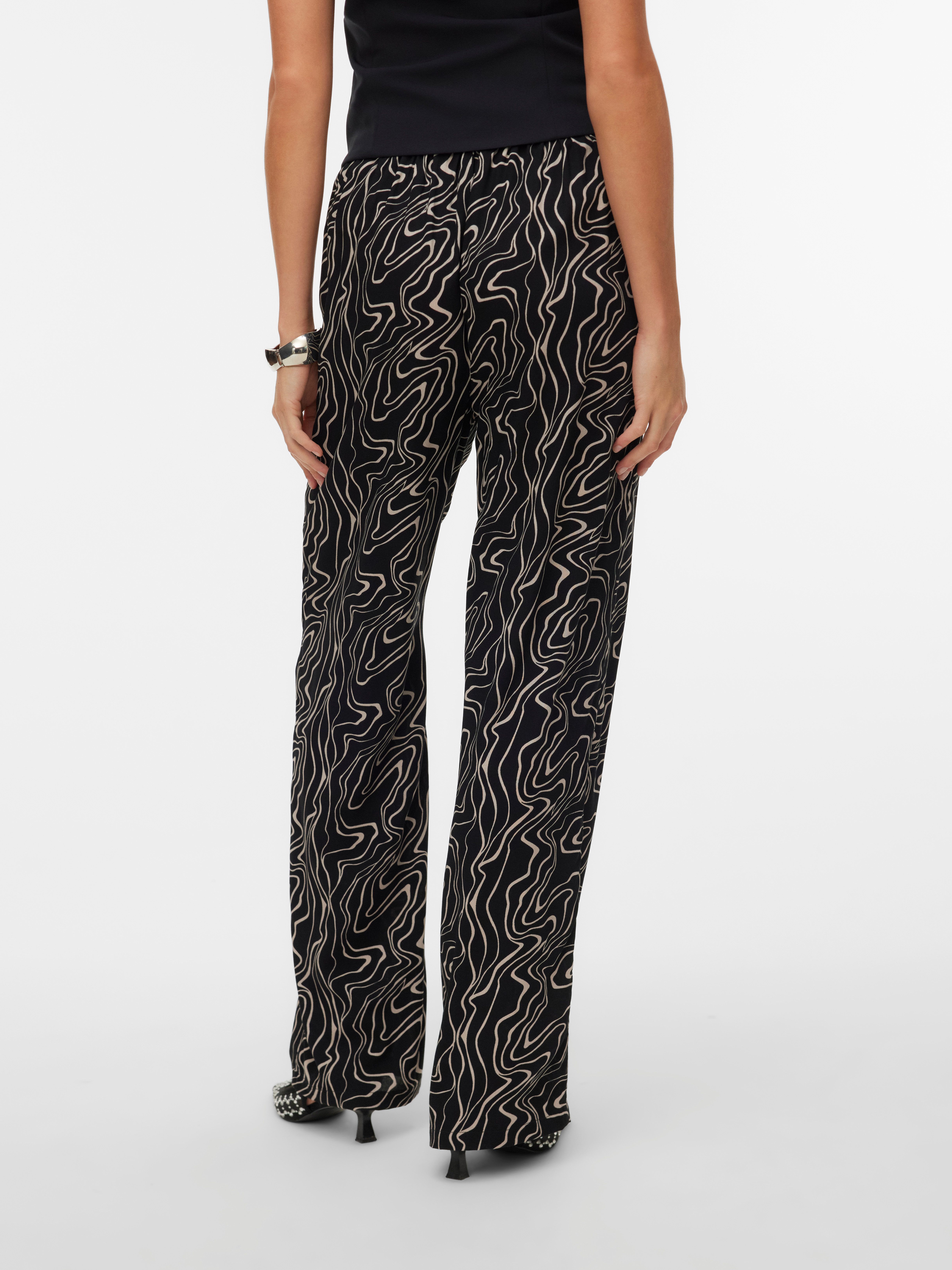 Vero Moda Schlupfhose VMEASY JOY HW WIDE PANTS WVN GA Viskose, loose fit