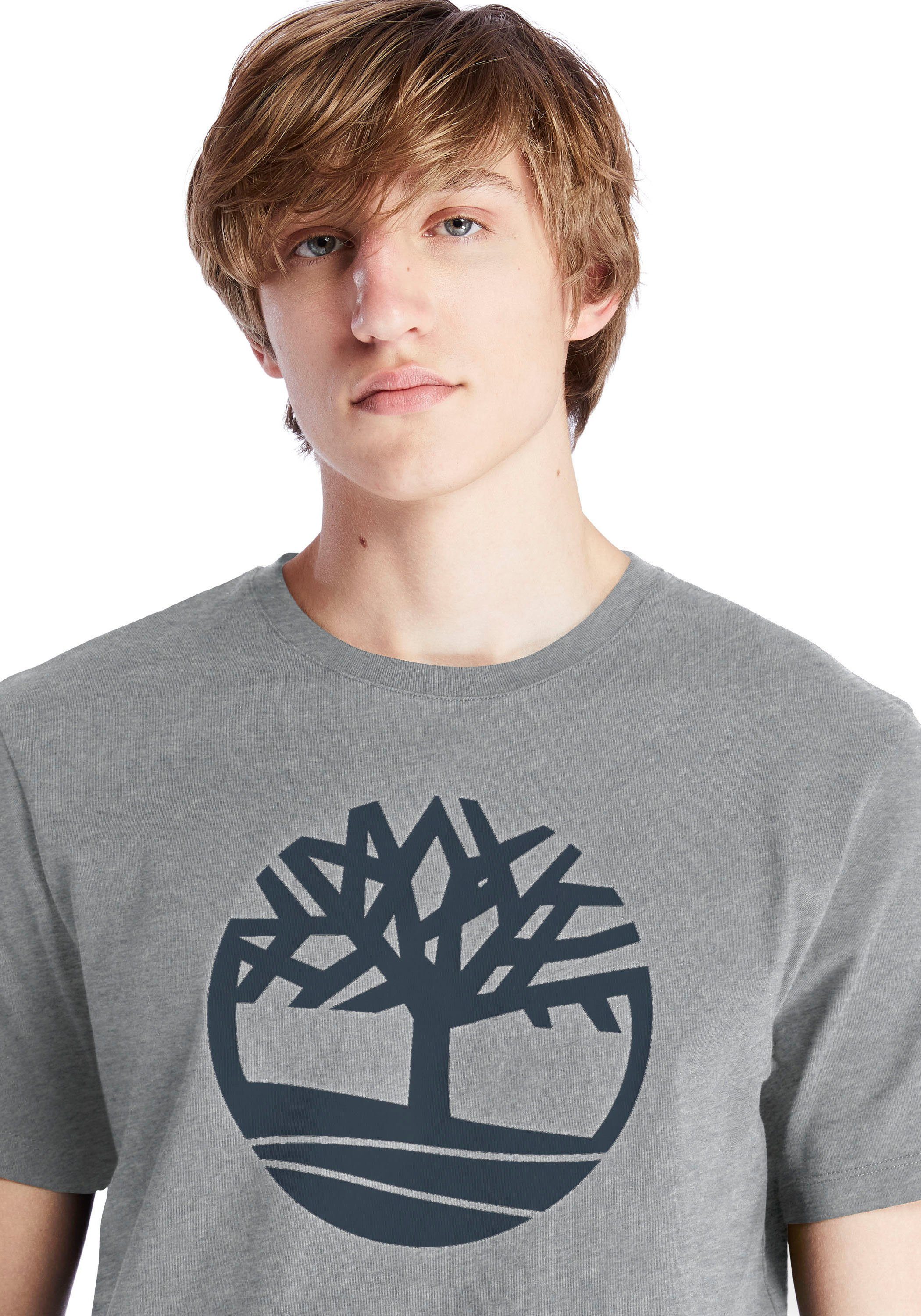 Tree grau meliert River T-Shirt Kennebec Timberland