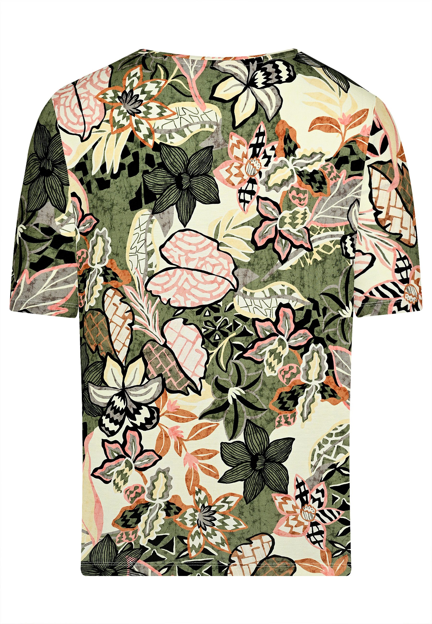 elanza T-Shirt Shirt mit Blumen-Print in günstig online kaufen