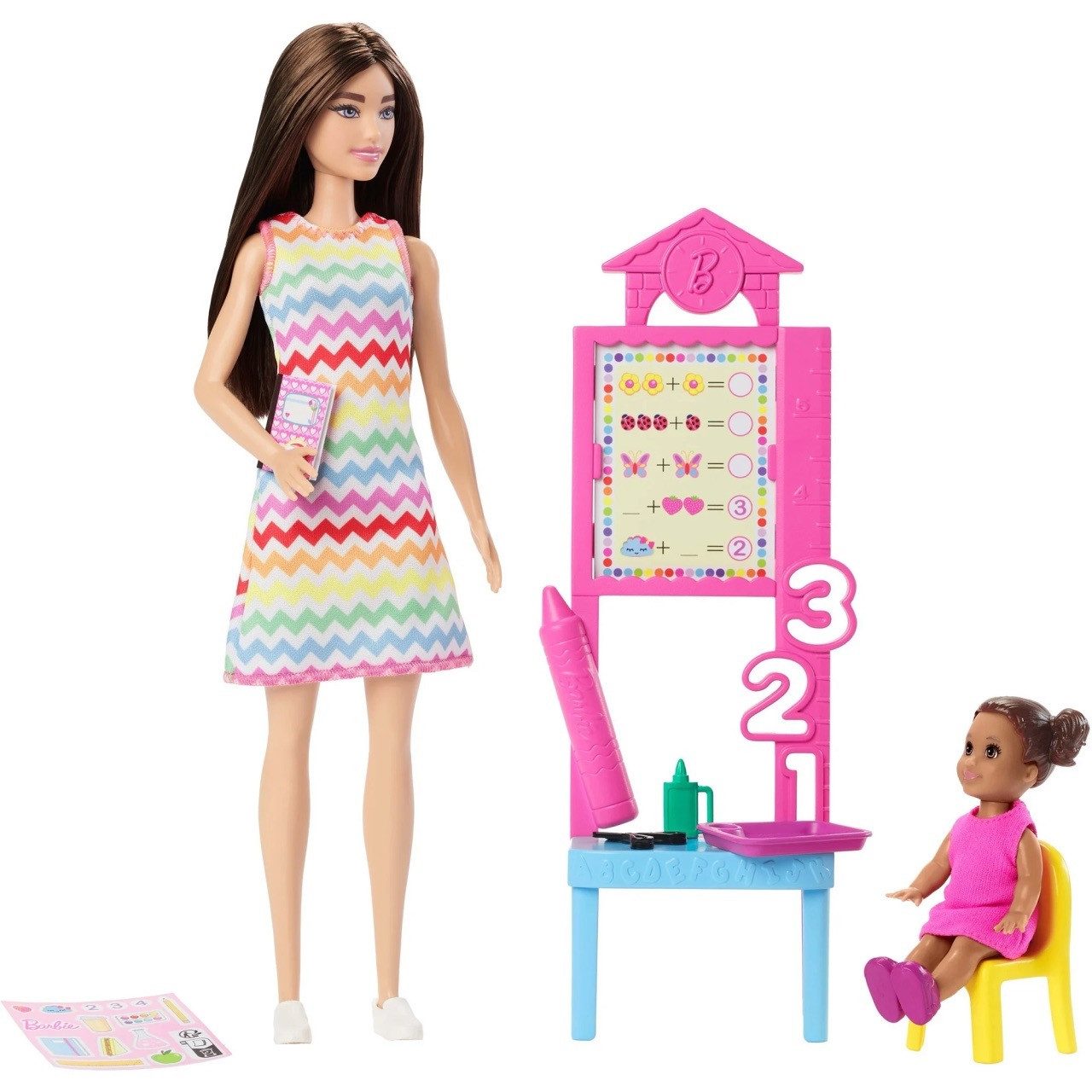 Mattel® Anziehpuppe Mattel JCR76 - Barbie Nurturing Playset: Lehrerin günstig online kaufen