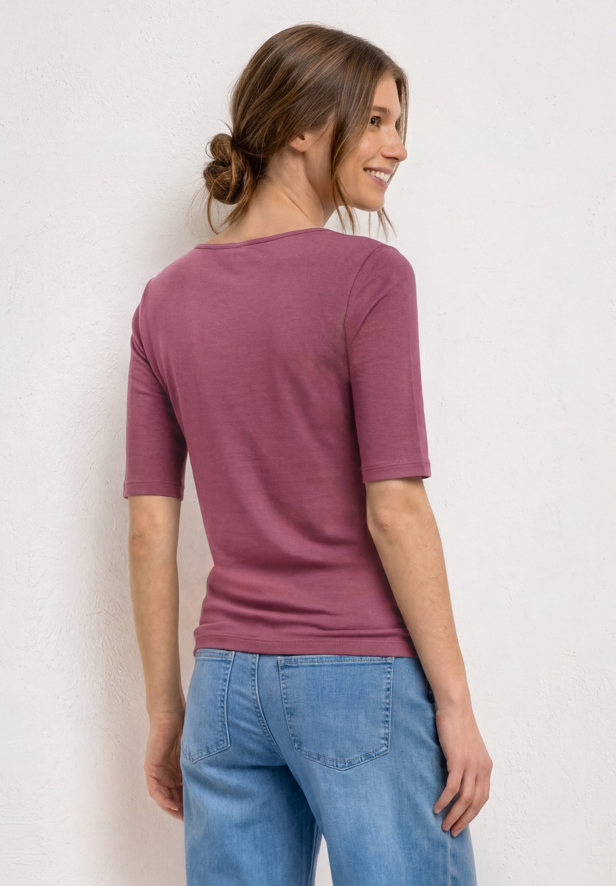 STREET ONE T-Shirt in Unifarbe – Bild 2 von 5