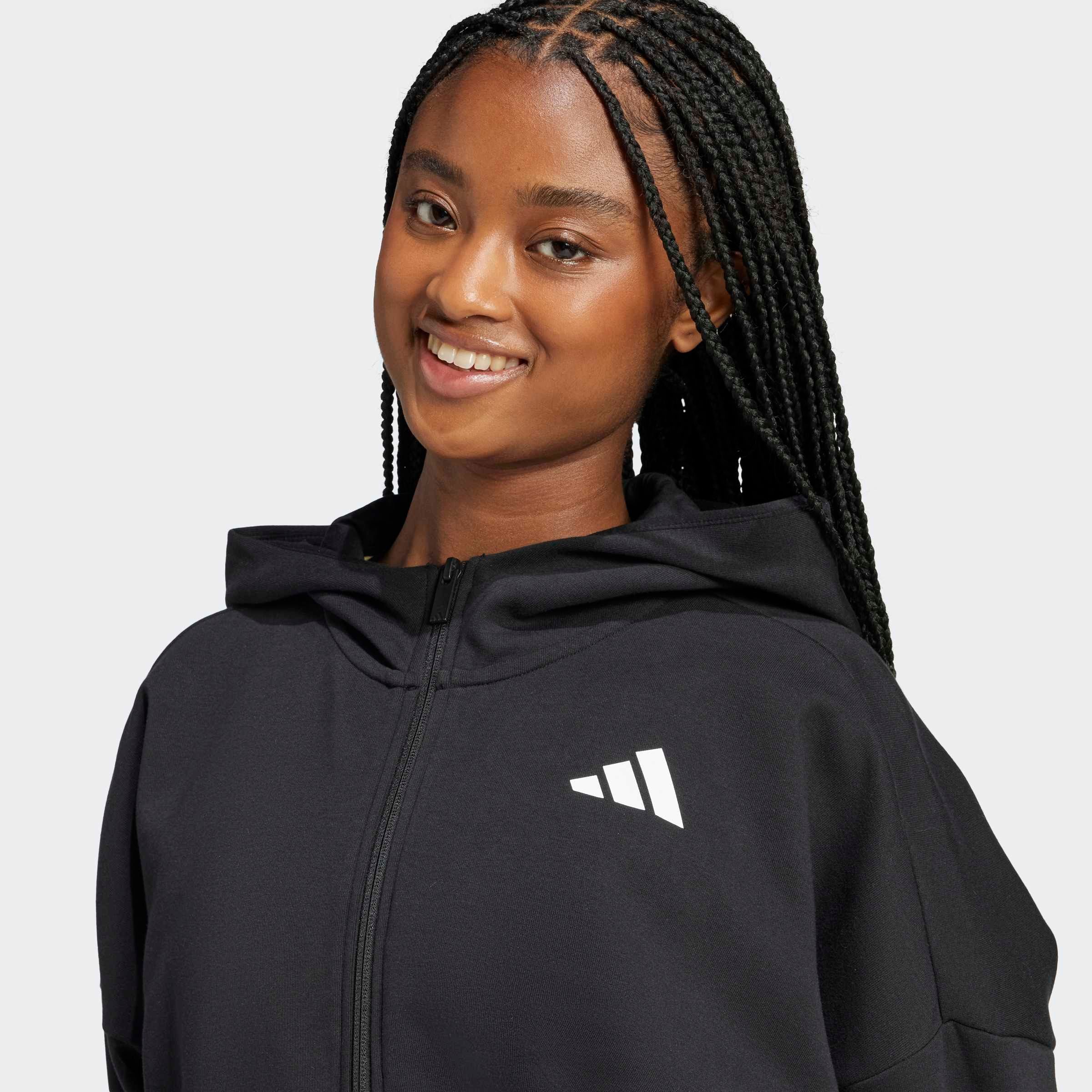 adidas Sportswear Kapuzensweatshirt FUTURE ICONS SMALL LOGO FULL-ZIP mit Reißverschluss