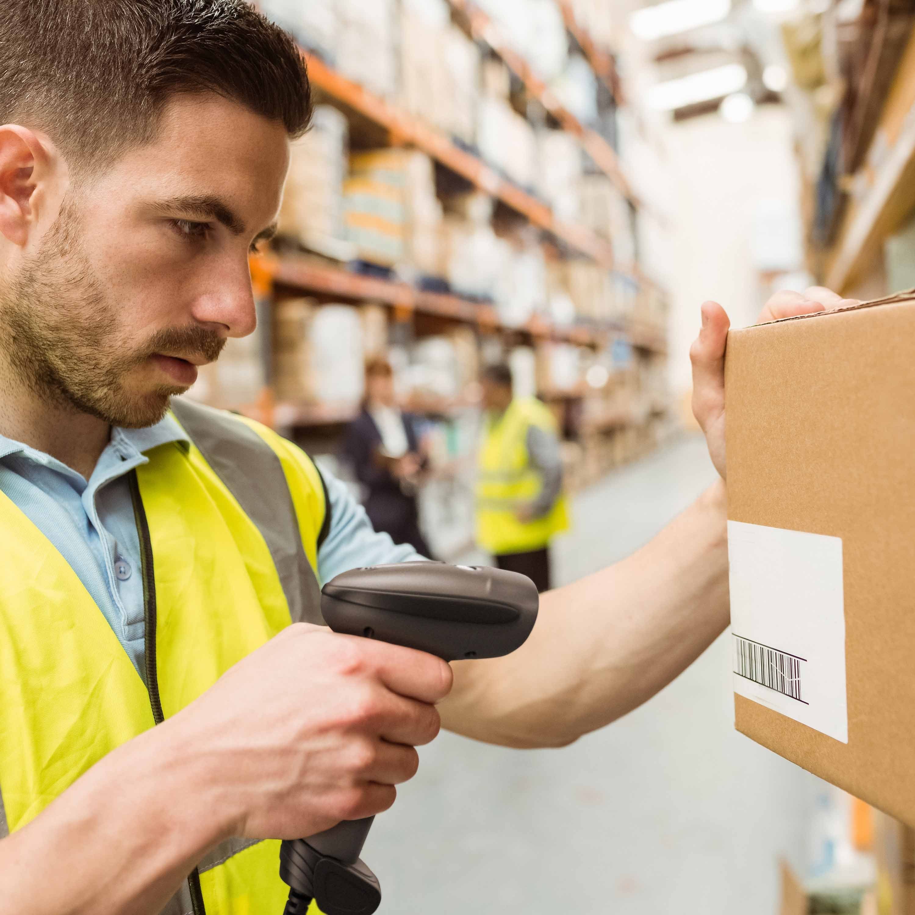 Aplic Handscanner, (USB Barcode Scanner kabelgebunden, 1D und 2D, Single Scan & Auto Scan)