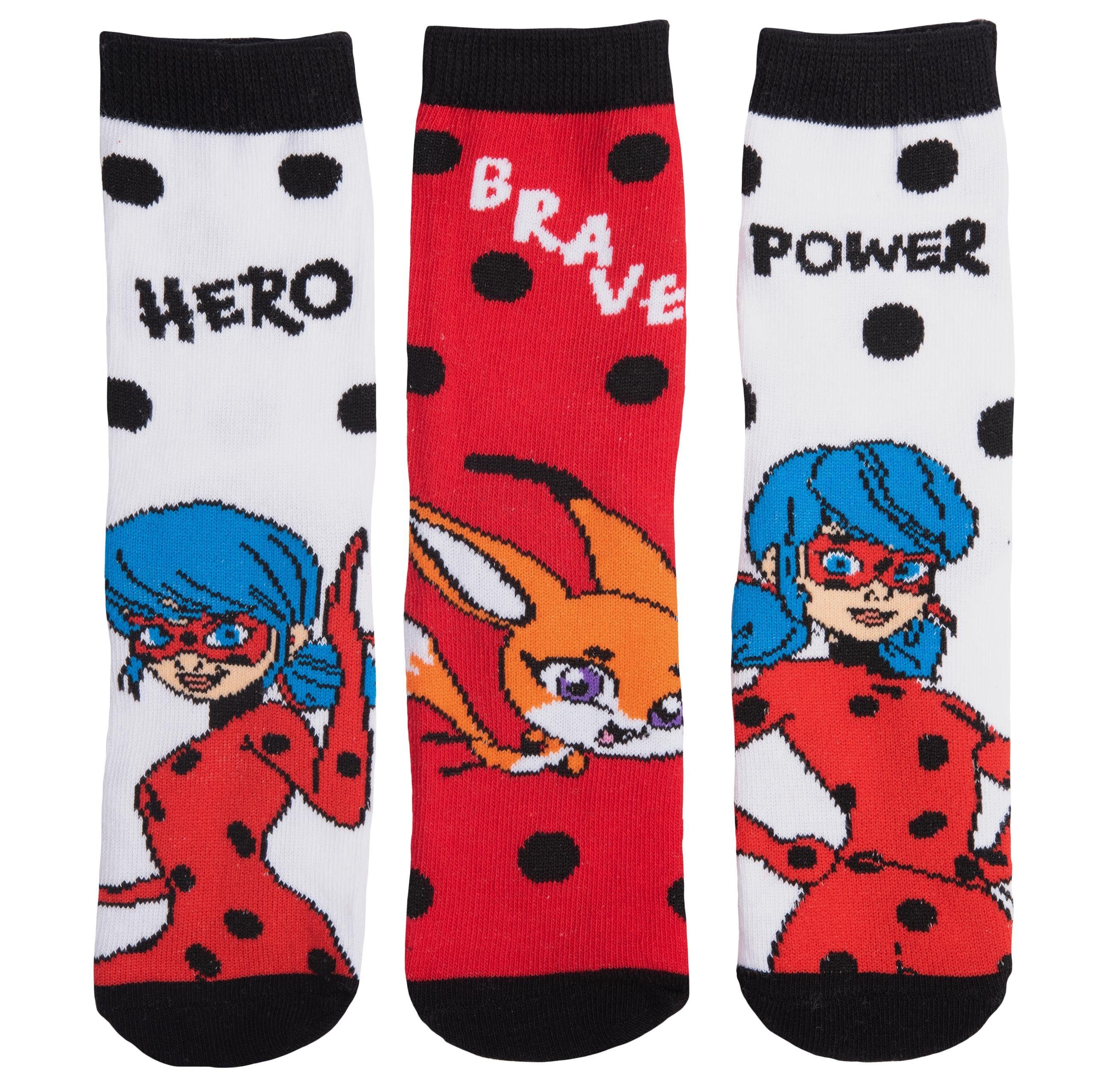 United Labels® Socken Miraculous Socken für Mädchen Bunt (3er Pack)