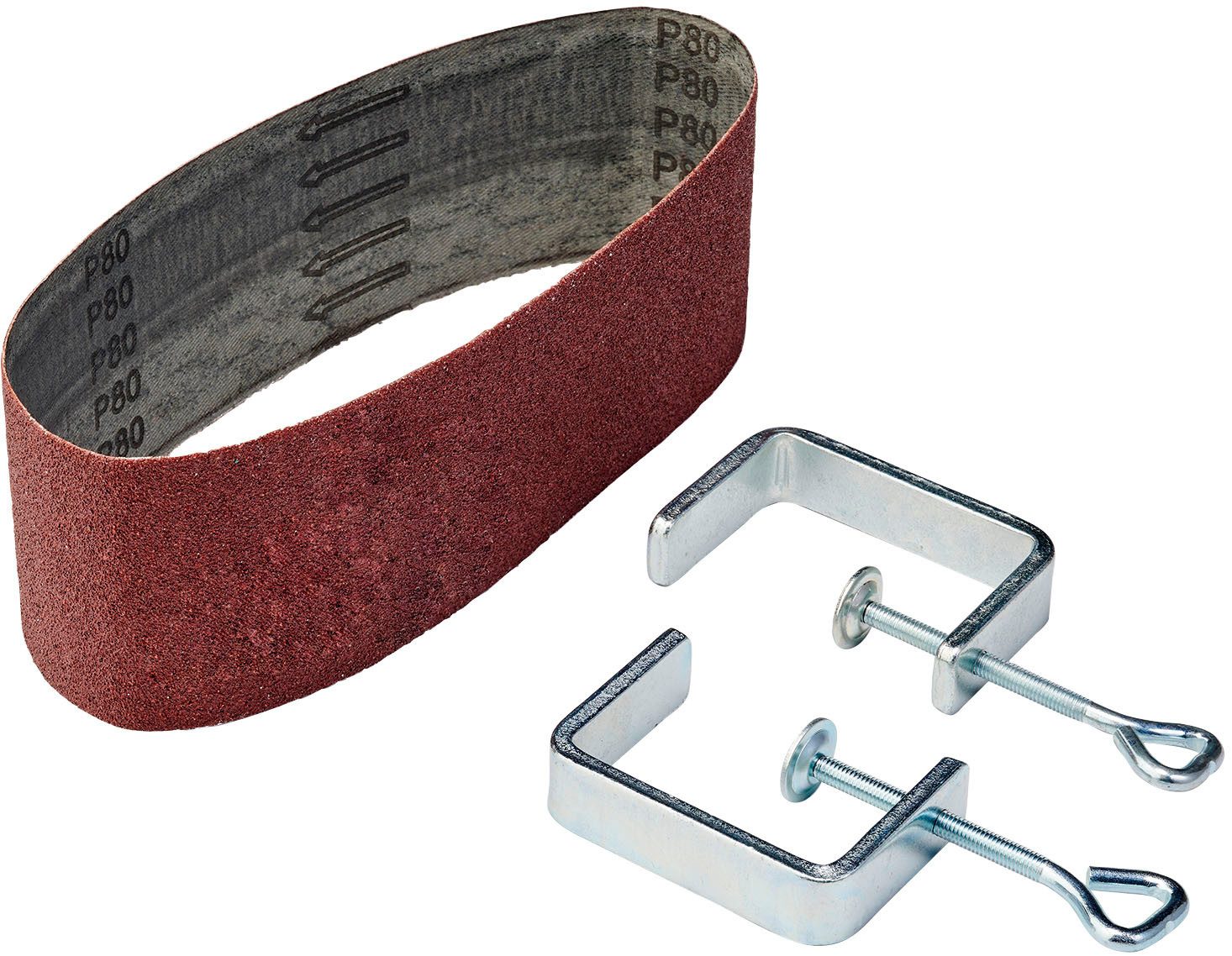 Einhell Bandschleifer TE-BS 850 E, 850 Watt, mit 3 Schleifbändern und 2 Schraubzwingen