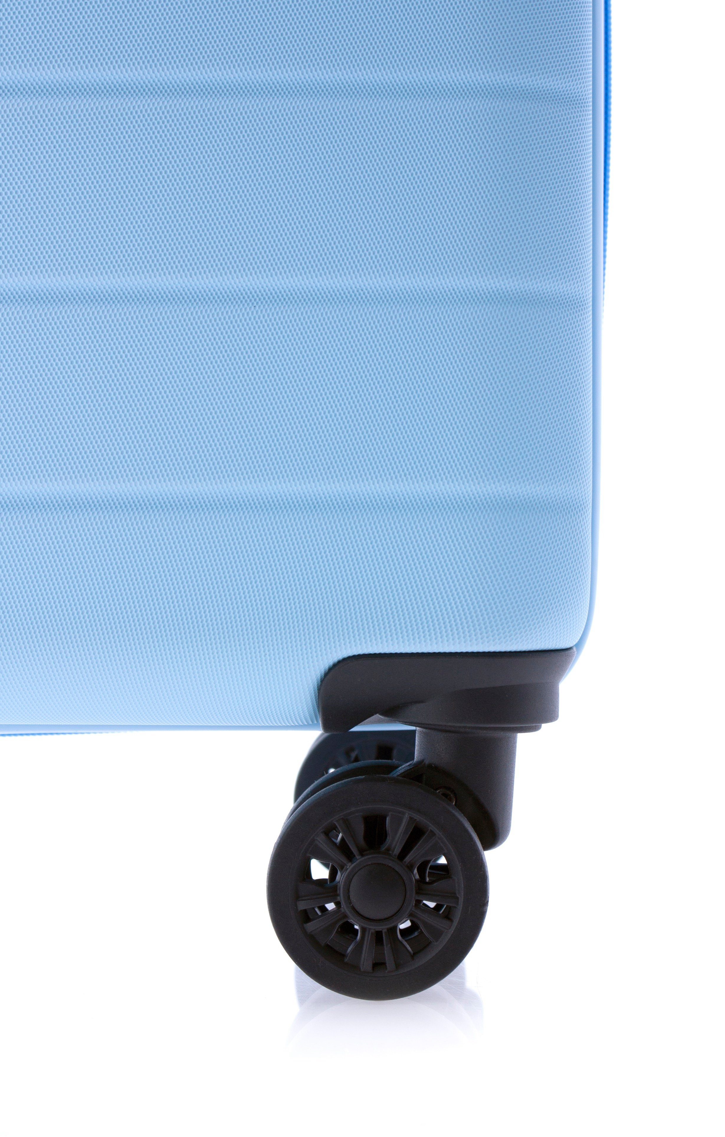 GLADIATOR Handgepäck-Trolley Koffer - Farben: blau, rot, cm, Volumen: Dehnfalte, 4 Liter, hellblau, minzgrün, 36/40 Rollen, schwarz, TSA-Schloss, gelb 55