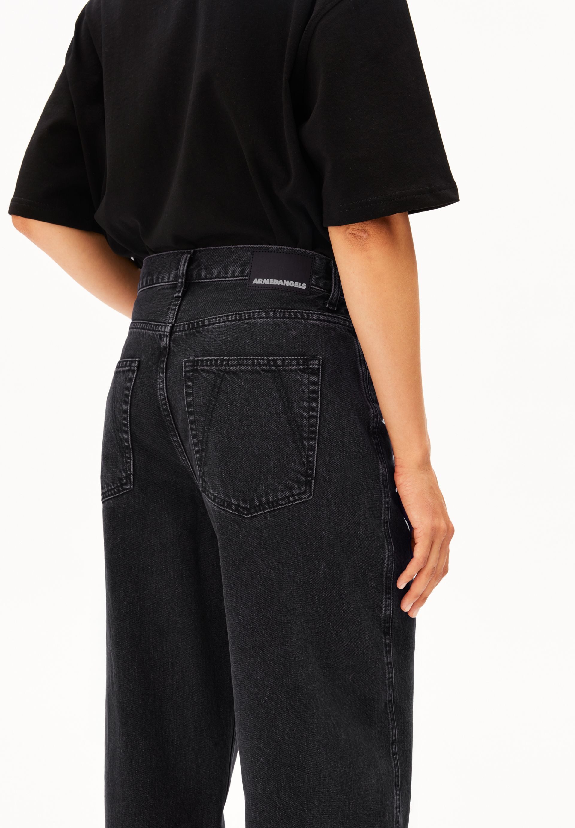Armedangels Weite Jeans BAARLY BARREL Jeans aus 100% recycelter Baumwolle (Non-Stretch, Loose Fit) High waist