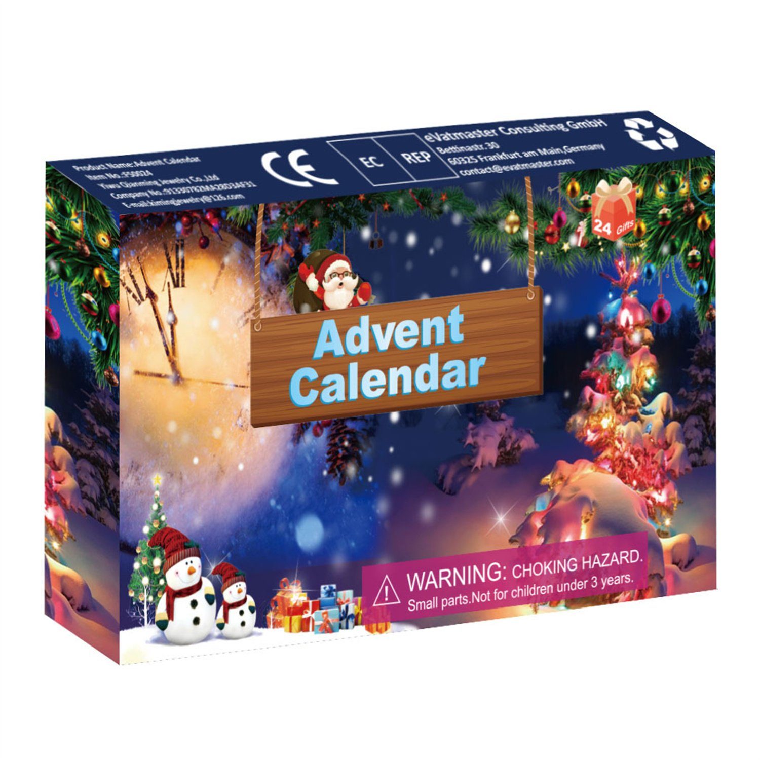 Adventskalender 24 New Geburtstag Weihnachts-Adventskalender,2023 Inshow PCS Set