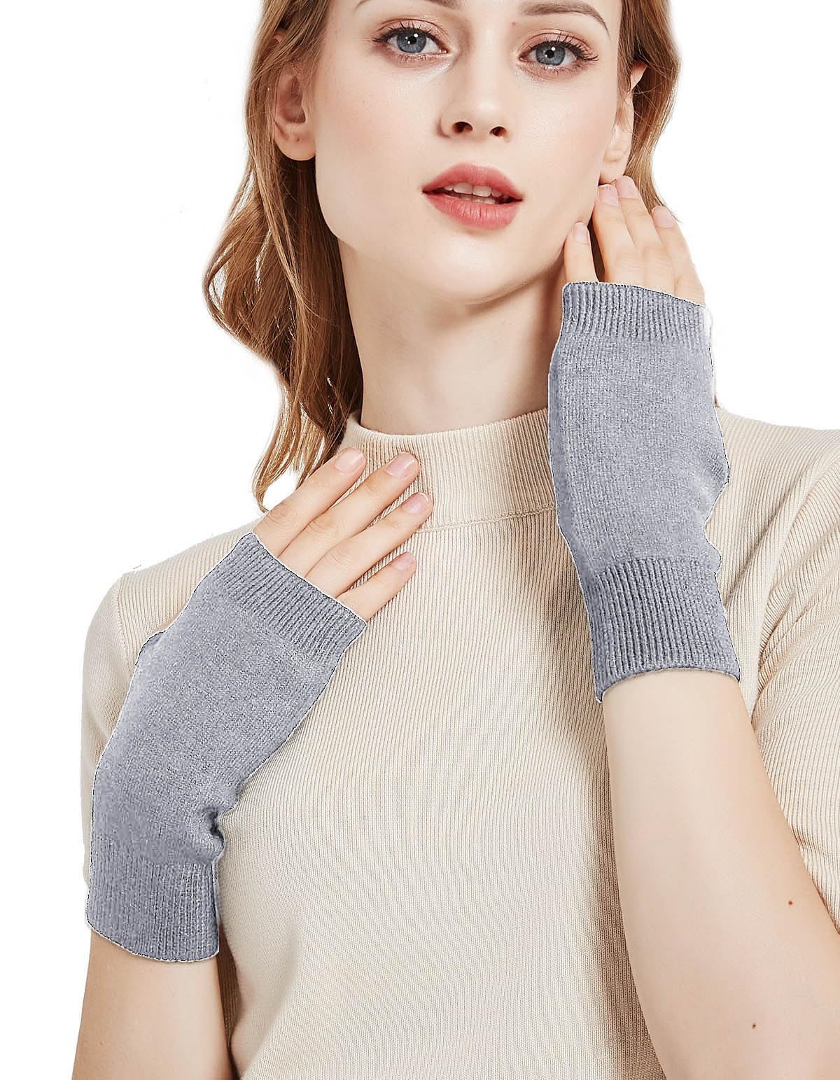 nsihing Armstulpen Fingerlose Handschuhe, Weiche Armstulpen & flexible Handschuhe zum Tippen