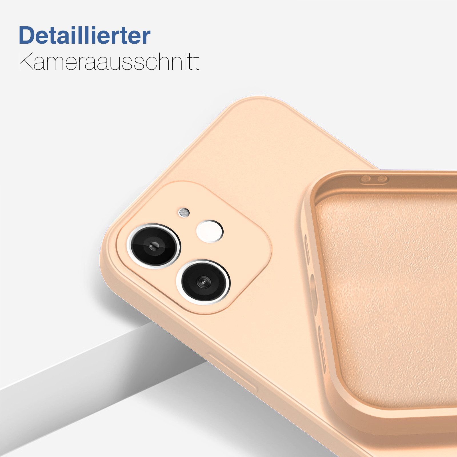 Tec-Expert Handyhülle SoftGrip Cover Hülle für Apple iPhone 11, Handy Case Bumper integrierter Kameraschutz flexibel