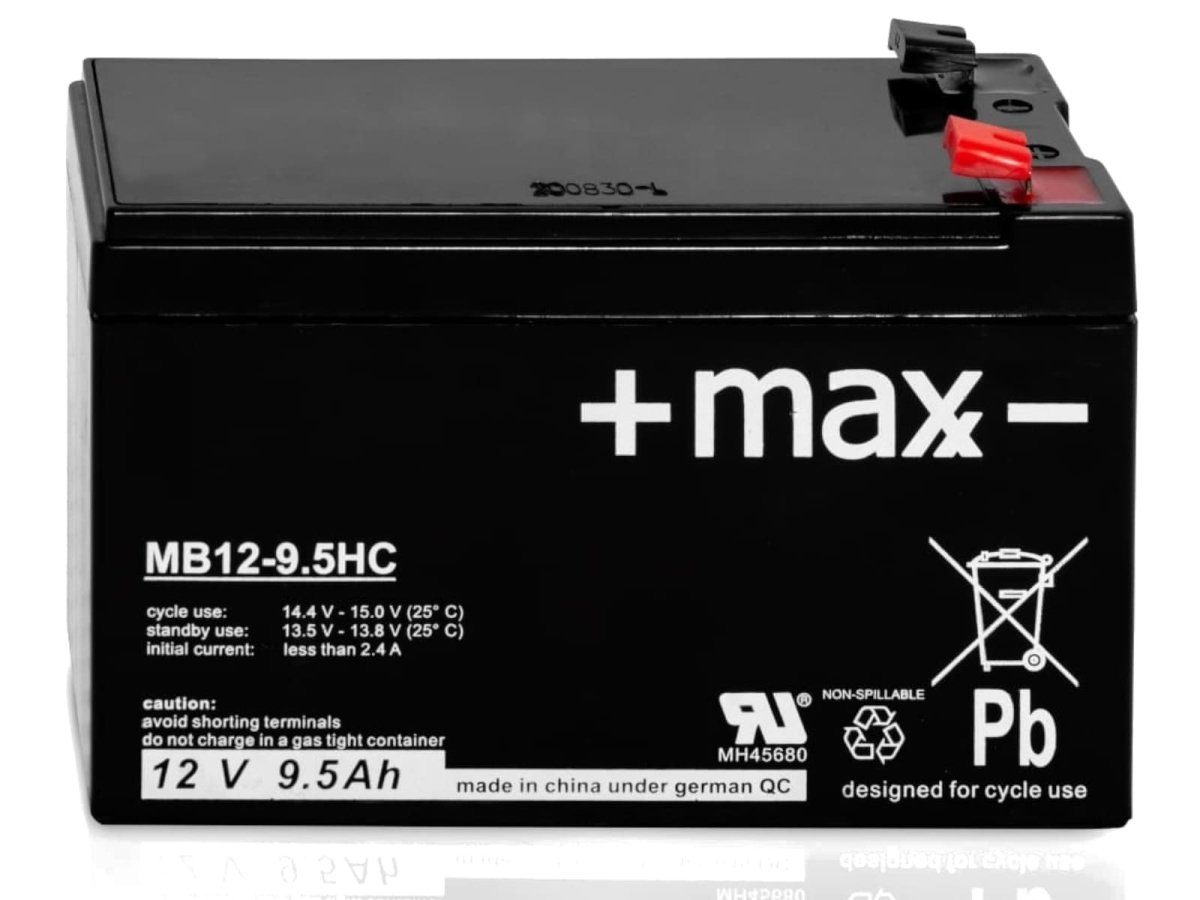 +maxx- 12V 9,5Ah ersetzt CP1290 CP1290AC AGM wartungsfrei Bleiakkus