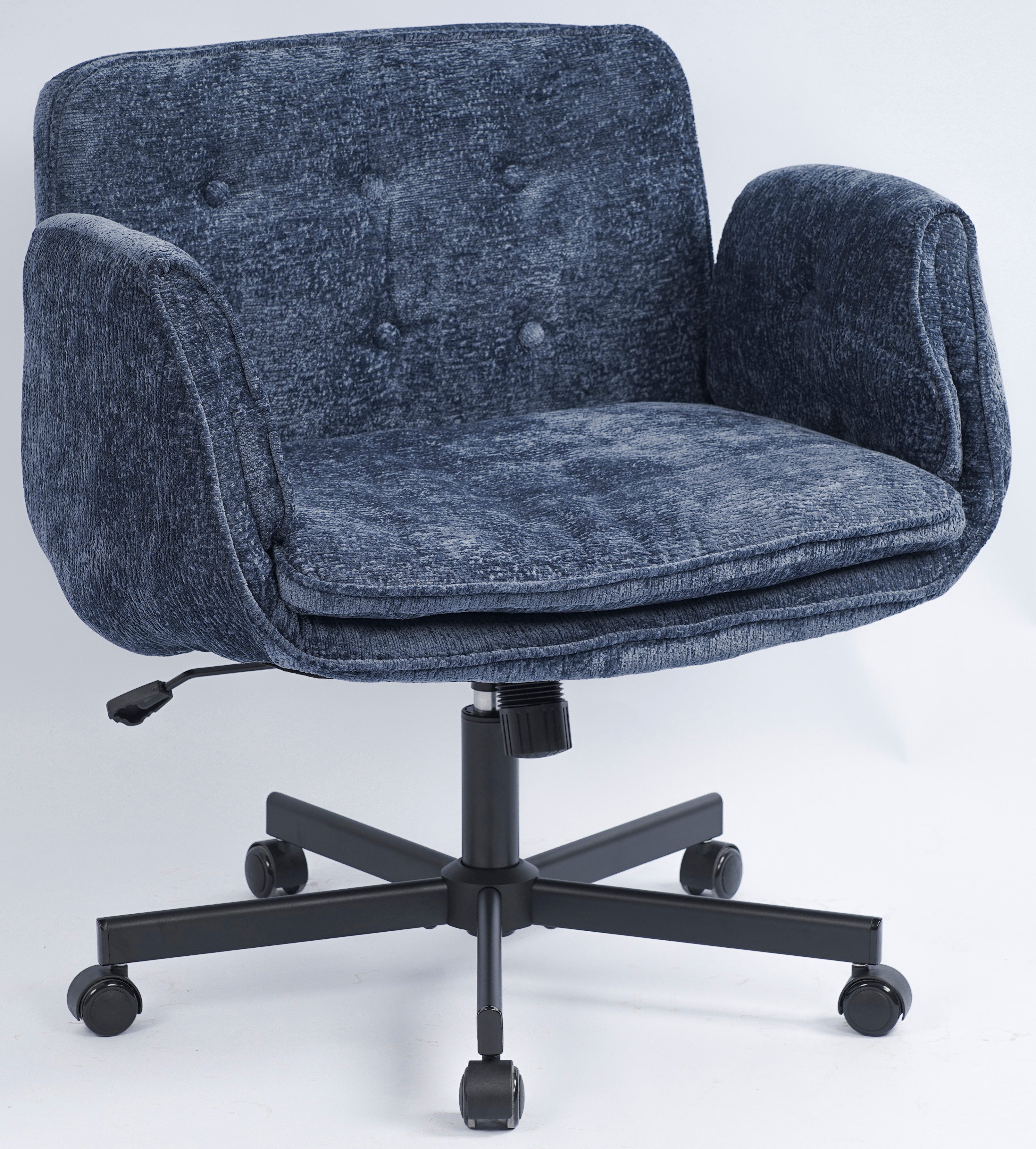 Orvane Bürostuhl Ergonomischer Drehstuhl mit verstellbaren Armlehnen und Rollen