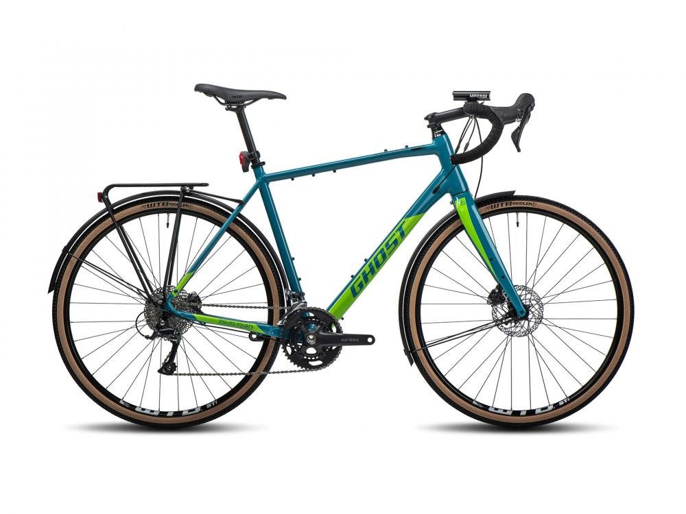 Ghost Cityrad GHOST Road Rage EQ AL blue green/lime green glossy Größe XL