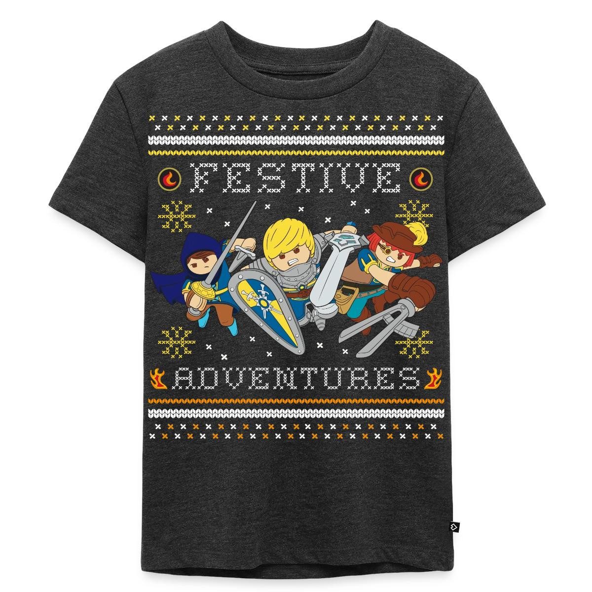T-Shirt Playmobil Novelmore Abenteuer Ugly Christmas Kinder Premium T-Shirt
