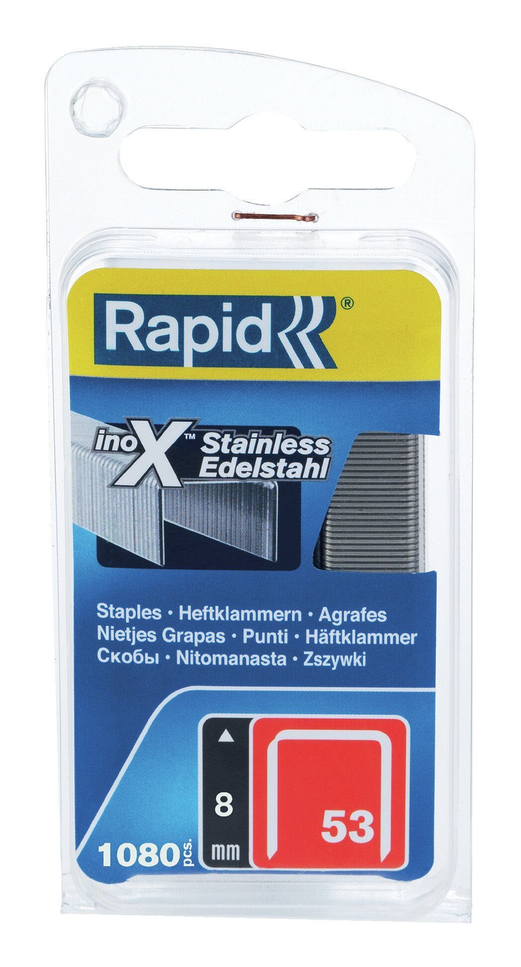 Rapid Jaky Heftklammern – 80 G/m², Für Bis Zu 20 Blatt – 1.000 Stück Im Karton
