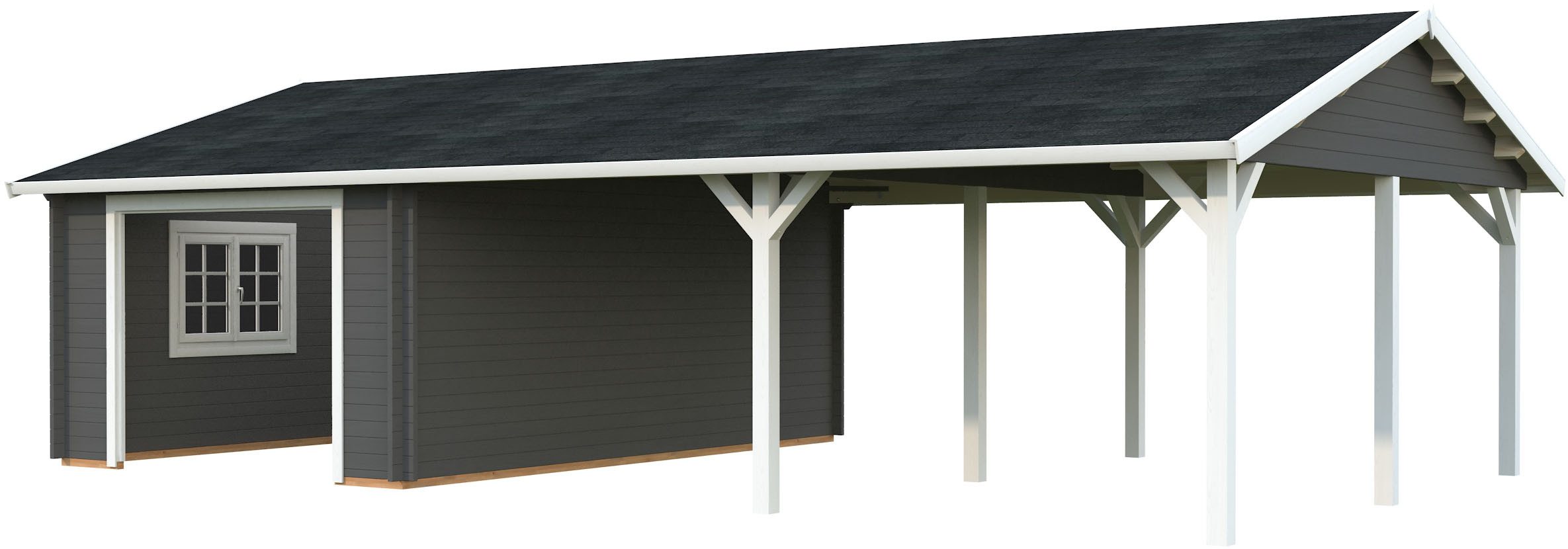 Palmako Garage Roger, ohne Tor, BxTxH: 1006x619x316 cm