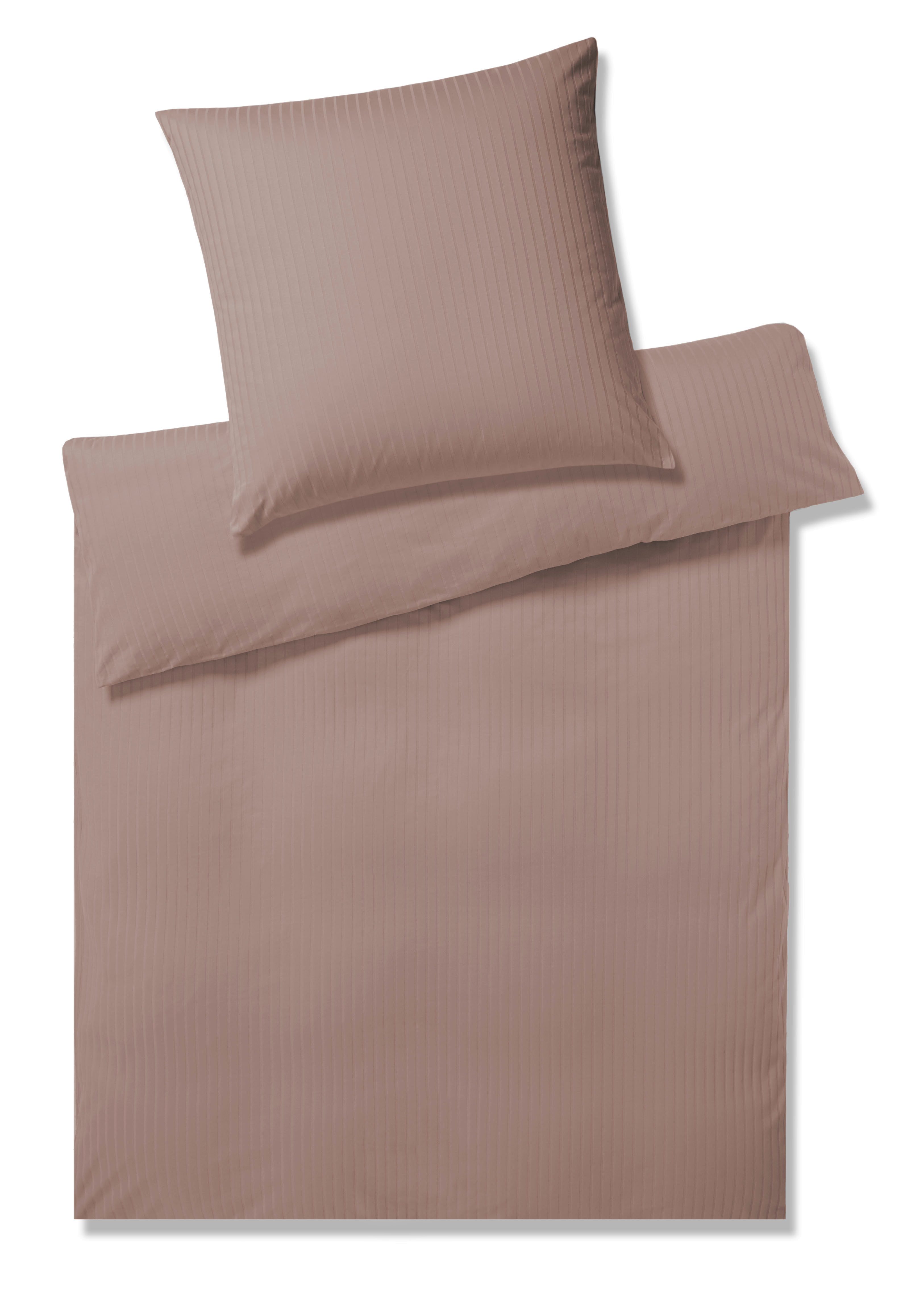 Elegante Bettwäsche Solid Stripe, Interlock-Jersey, 2 günstig online kaufen