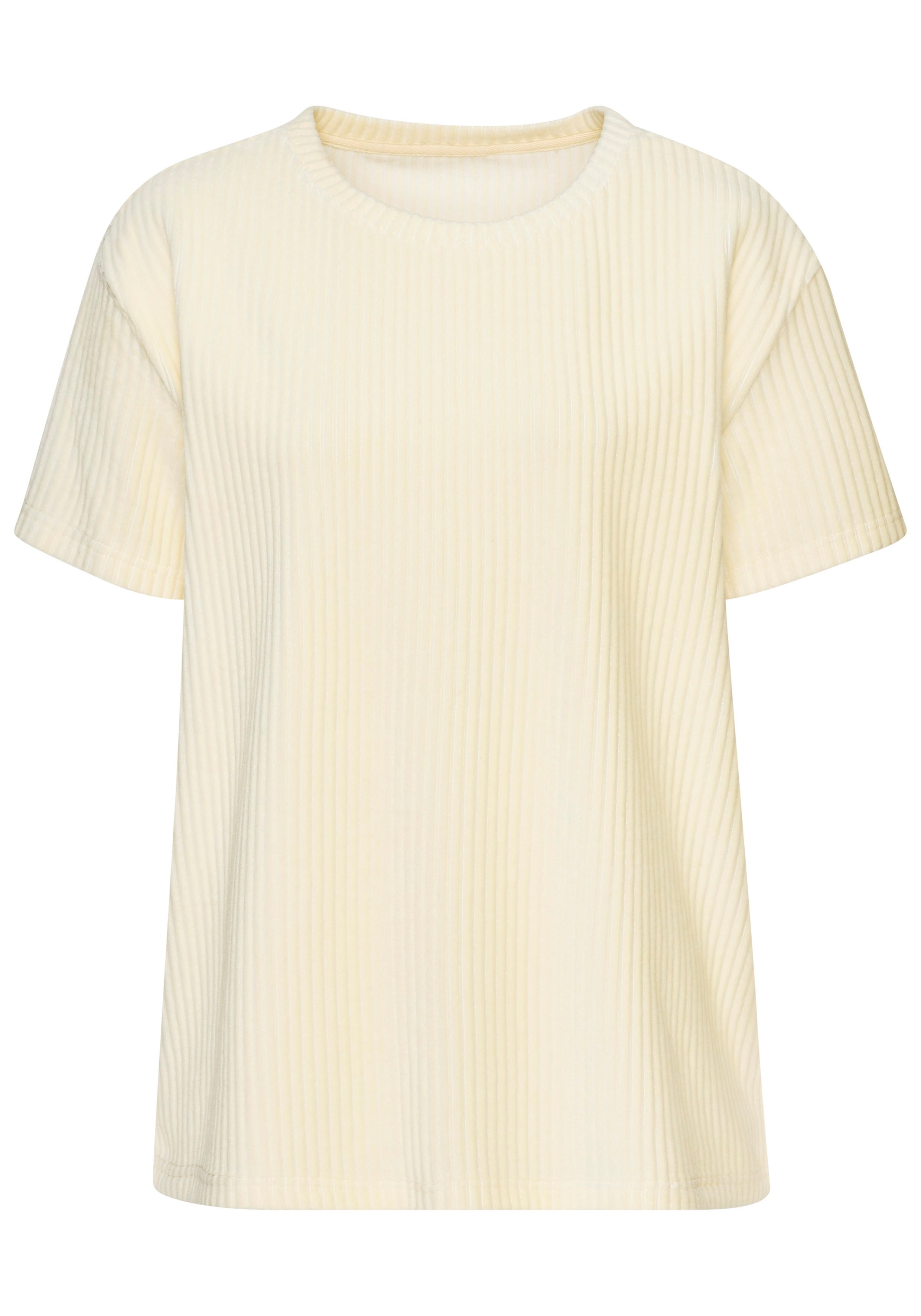 Buffalo T-Shirt mit weicher Cord-Struktur. € 49,99