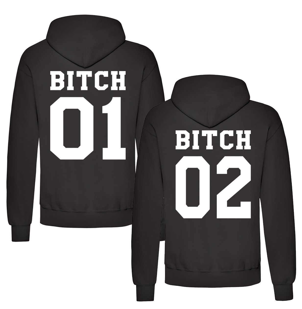 Kapuzenpullover BFF Best Friends Damen Hoodie Pullover