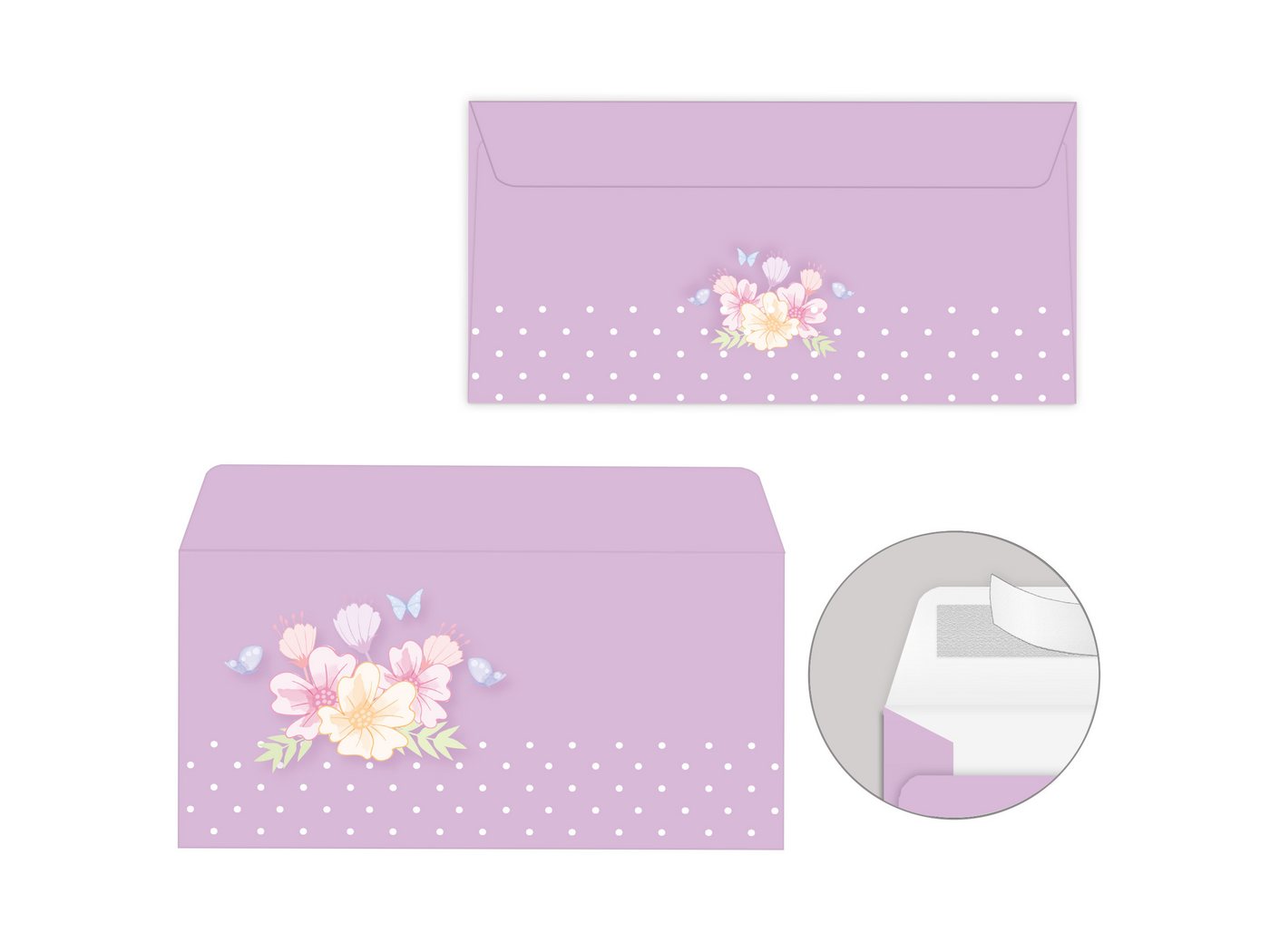 Thumbnail - LIMONIA Briefpapier Set Briefblock A4 (Umschläge) Notizblock Papier Blumen Motivpapier, A4 Schreibblock mit 25 Blättern ...