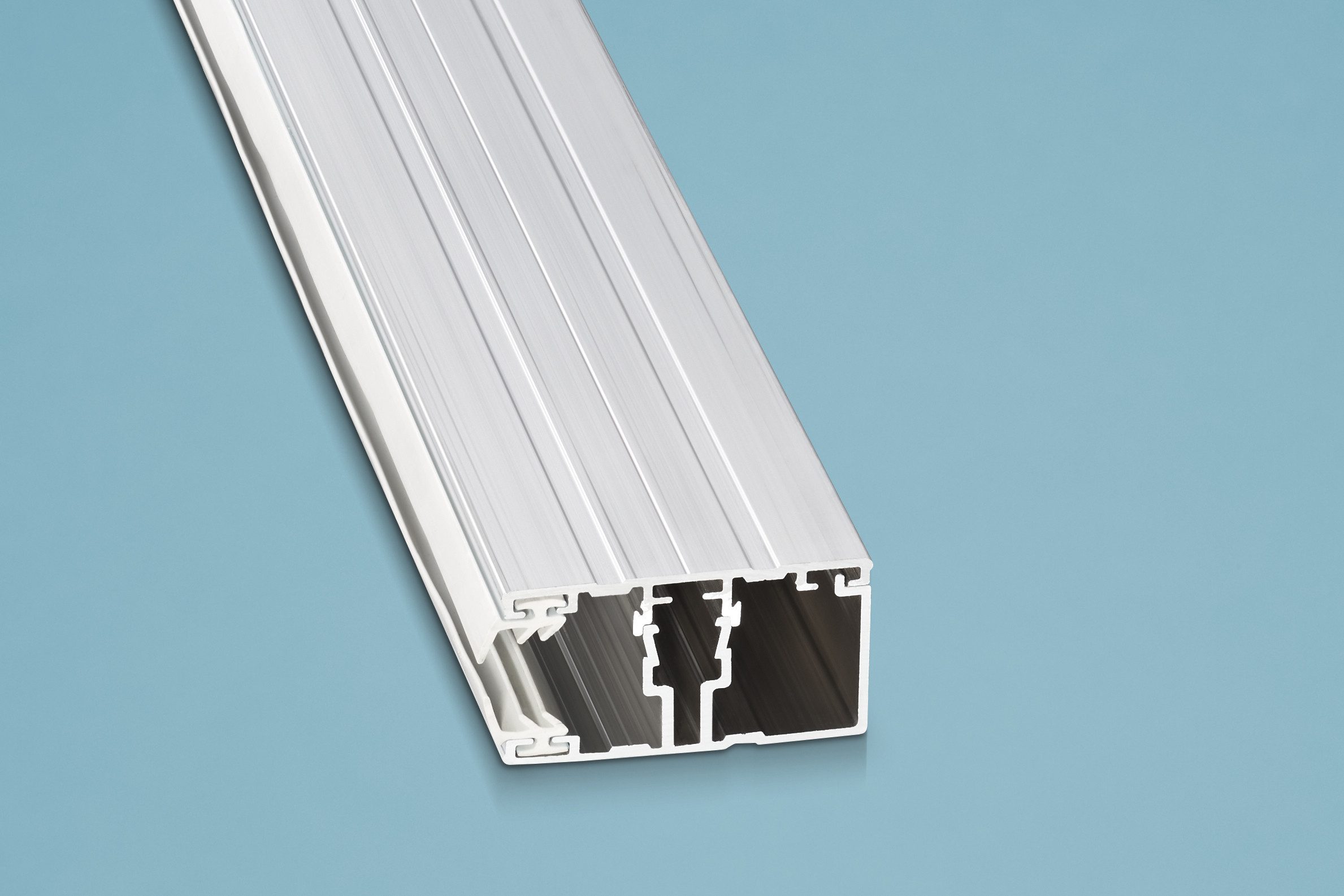 terrassana Abschlussprofil Randprofil Premium Alu-Alu 60mm breit – für 16mm Stegplatten (Komplett-Set, Alu - Alu inkl. Lippendichtung)