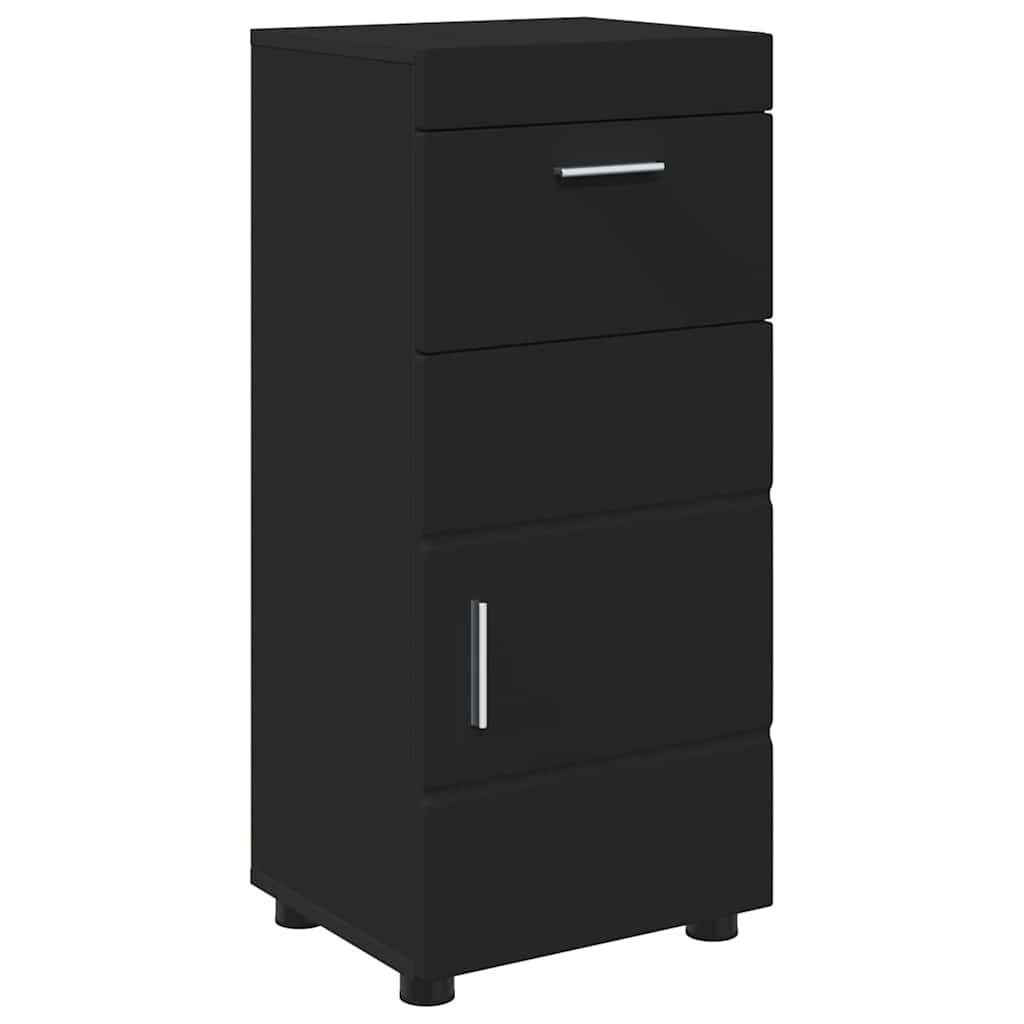 vidaXL Badezimmerspiegelschrank Badezimmerschrank-Set TULUM Schwarz 37 x 31 günstig online kaufen