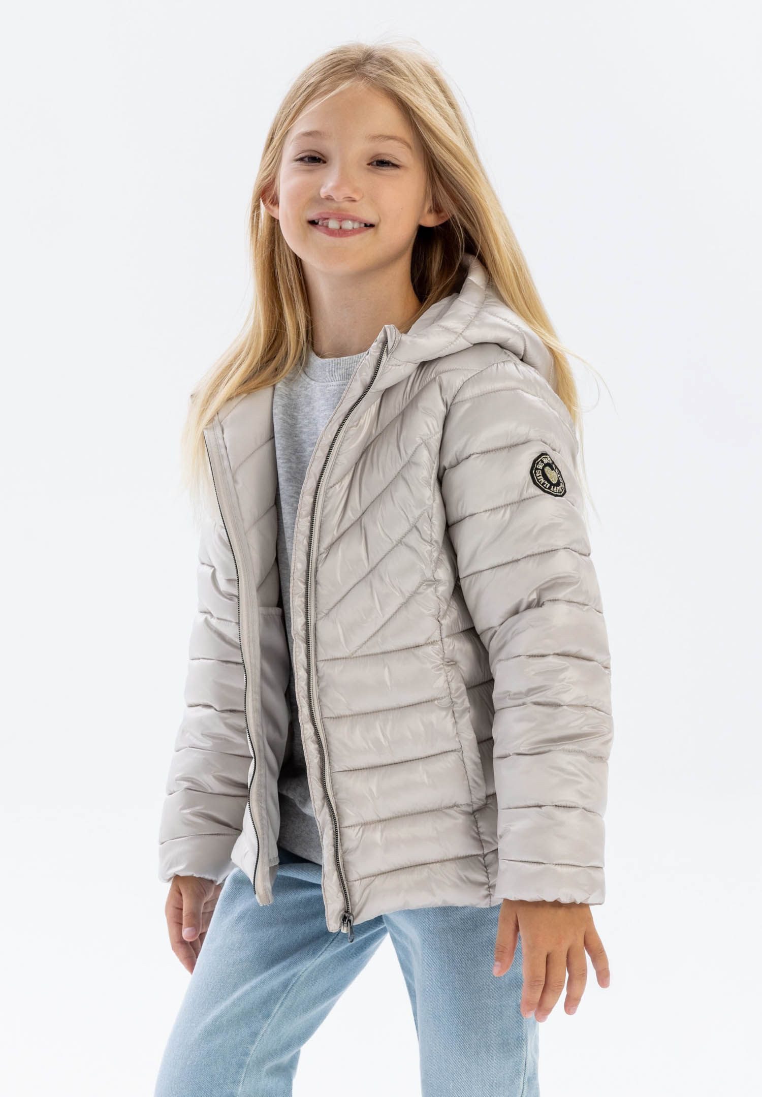 MINOTI Winterjacke Steppjacke mit Kapuze und Reißverschluss (2y-14y)