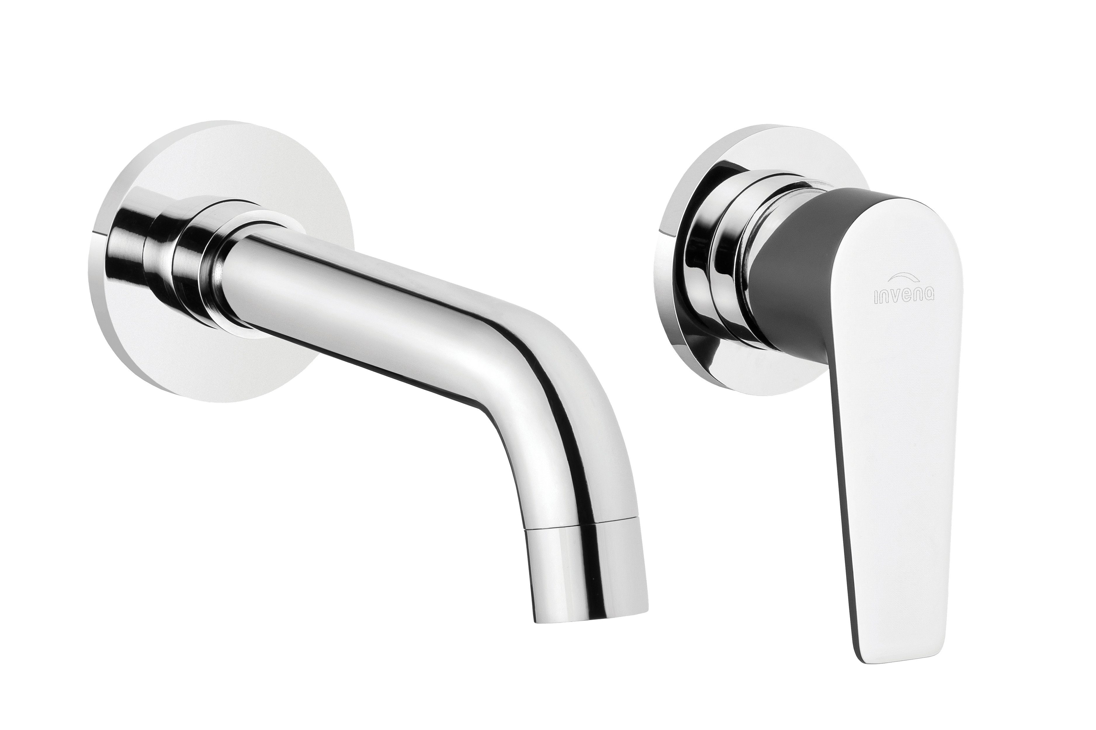 KOLMAN Waschtischarmatur DOKOS Waschbecken Unterputz Wasserhahn Mischbatterie in Grau