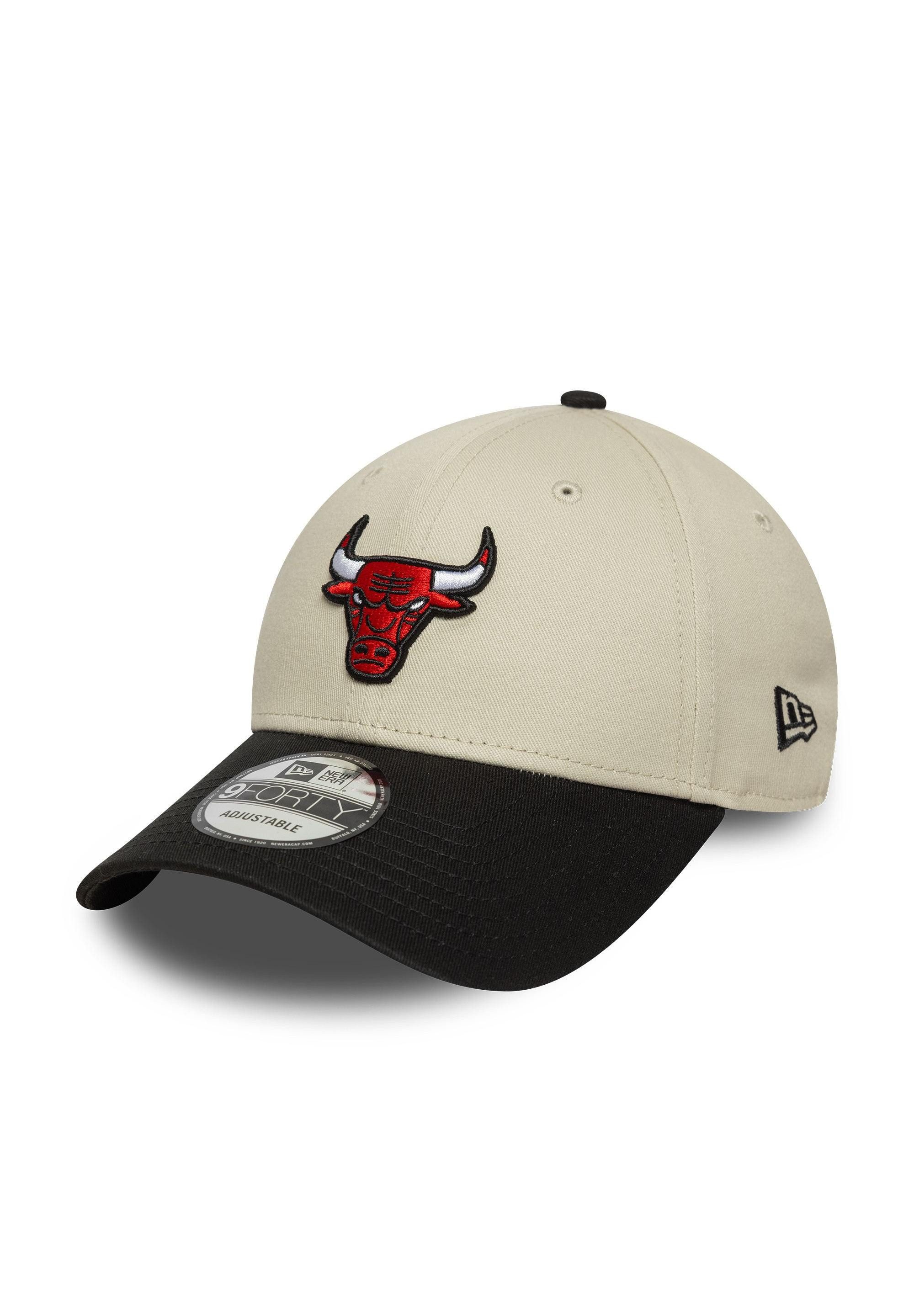 Baseball Cap Chicago Bulls NBA New Era 9Forty Contrast Visor Cap Beige