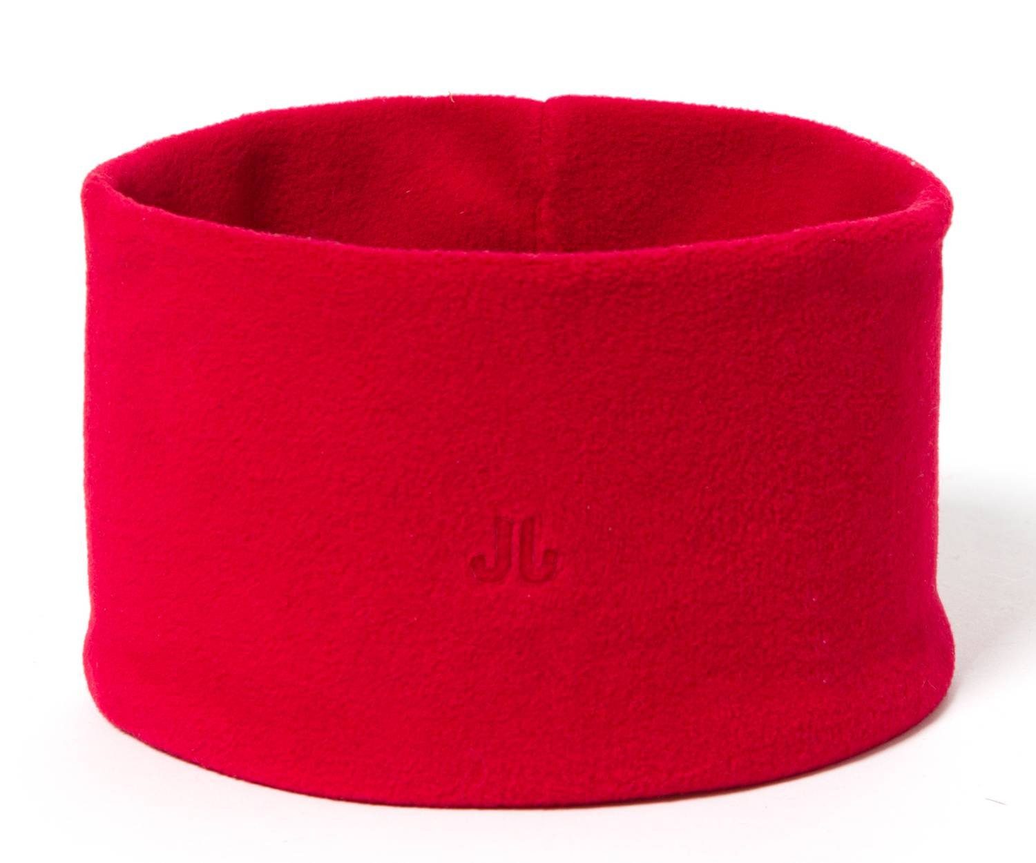 Jail Jam Stirnband Sportliches Unisex Stirnband aus Microfleece, doppellagig Red