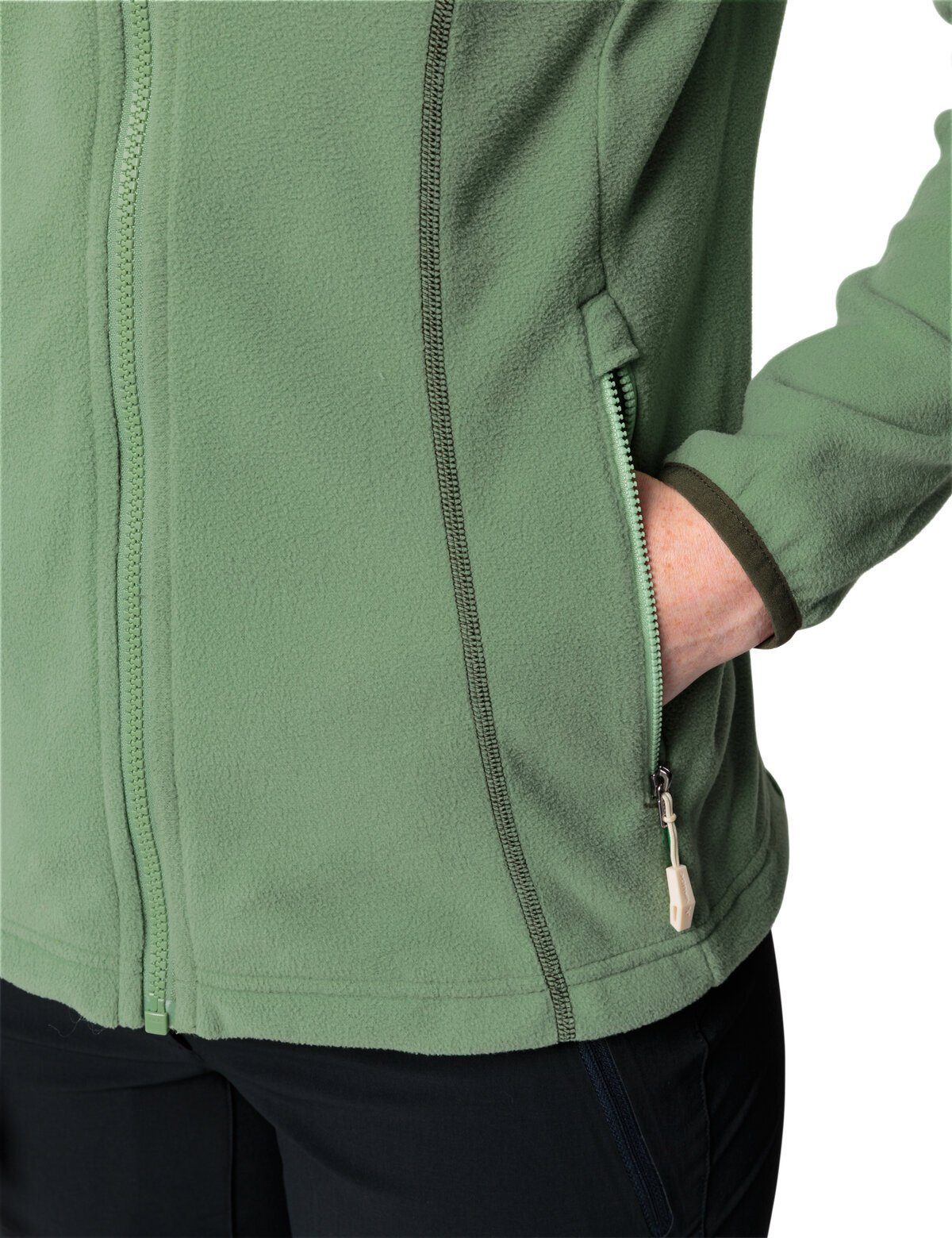 VAUDE Outdoorjacke Women's Rosemoor Fleece kompensiert Jacket Klimaneutral willow II (1-St) green