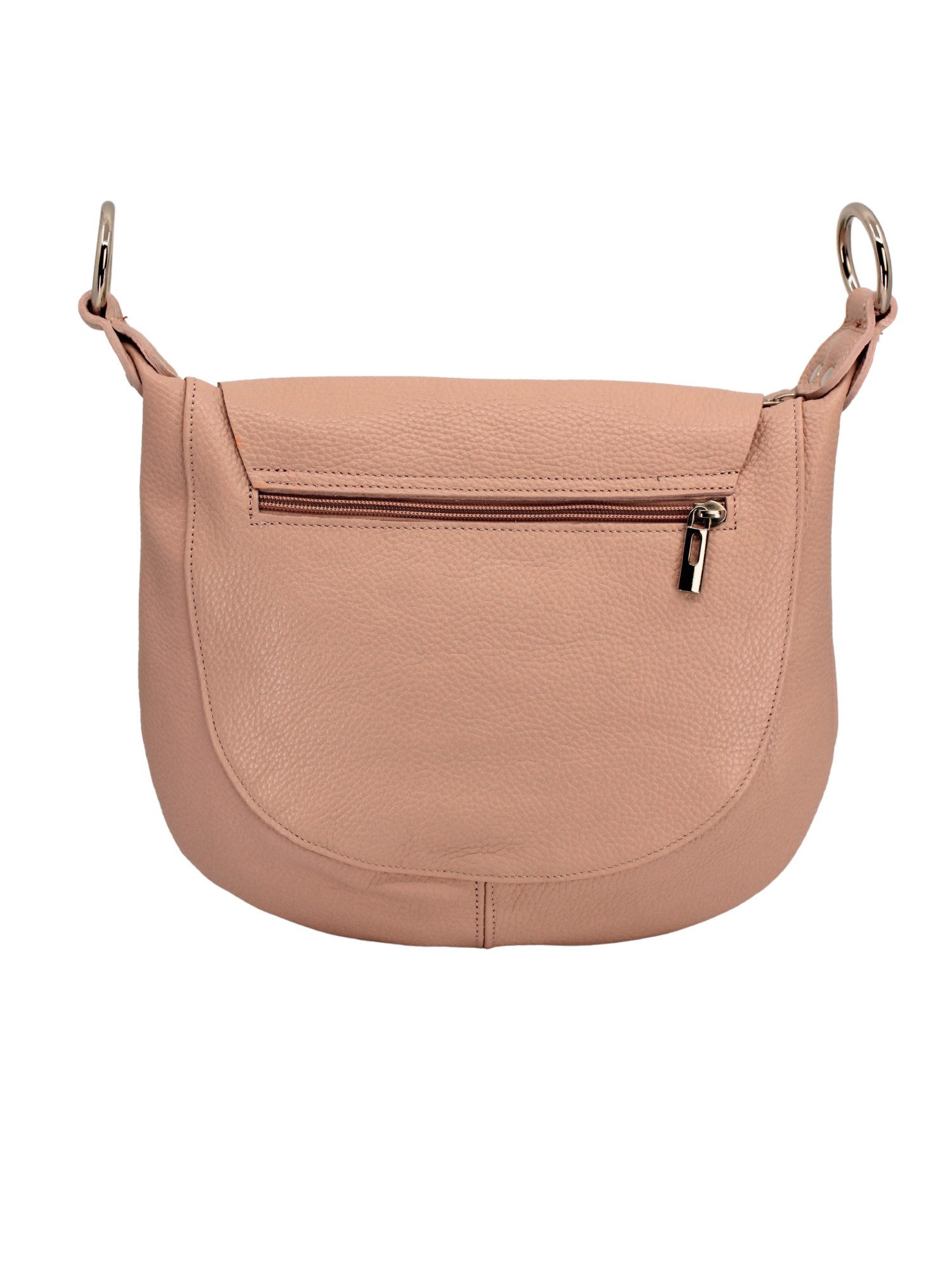 Adel Bags Schultertasche Kayla Ledertasche Made in Italy mit 2 Riemen, Zwei Tragegurte inklusive, Made in Italy