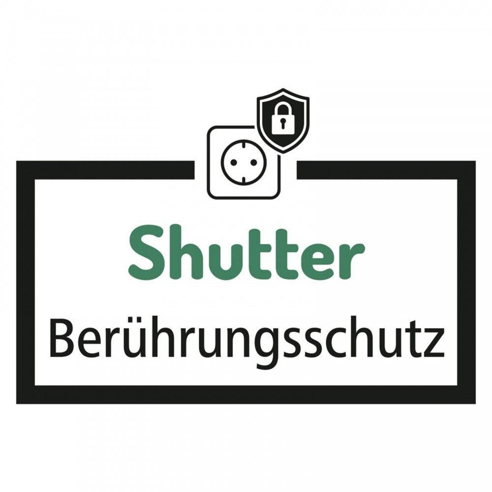 Hama 00223000 Steckdosenleiste 3-fach elektrischer Anschluss weiss Mehrfachsteckdose (Steckdosen um 45° gedreht, Überspannungsschutz, Kabellänge 1.4 m), Steckdosen um 45° gedreht