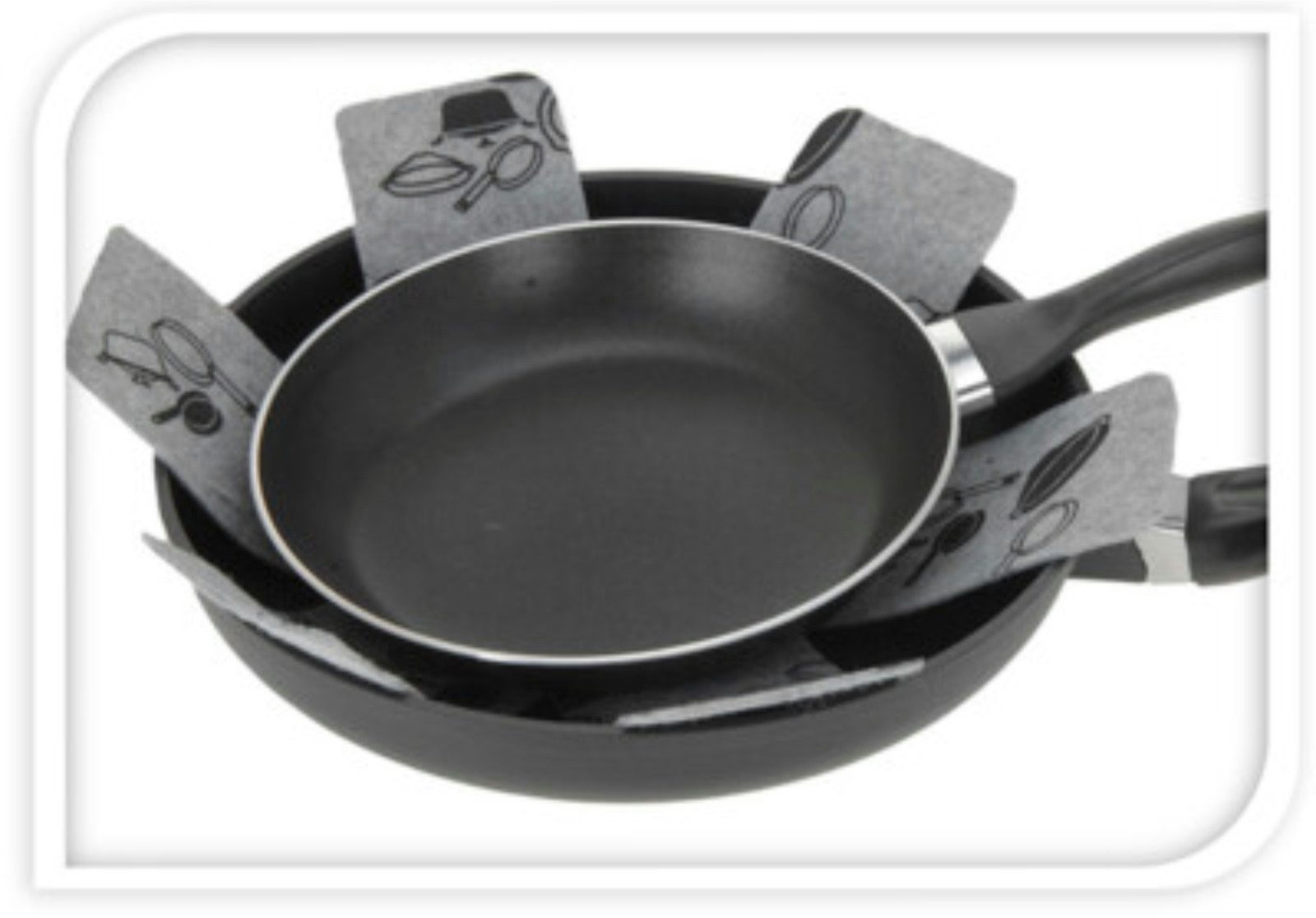 Koopman Pfannenschoner Pfannenschutz 38 cm 6 er Set, Set, 6-tlg., Topfschoner, Küchenutensil, 3 mm dick – Bild 4 von 5