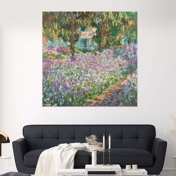 Posterlounge Wandfolie Claude Monet, Garten des Künstlers in Giverny, Wohnzimmer Malerei