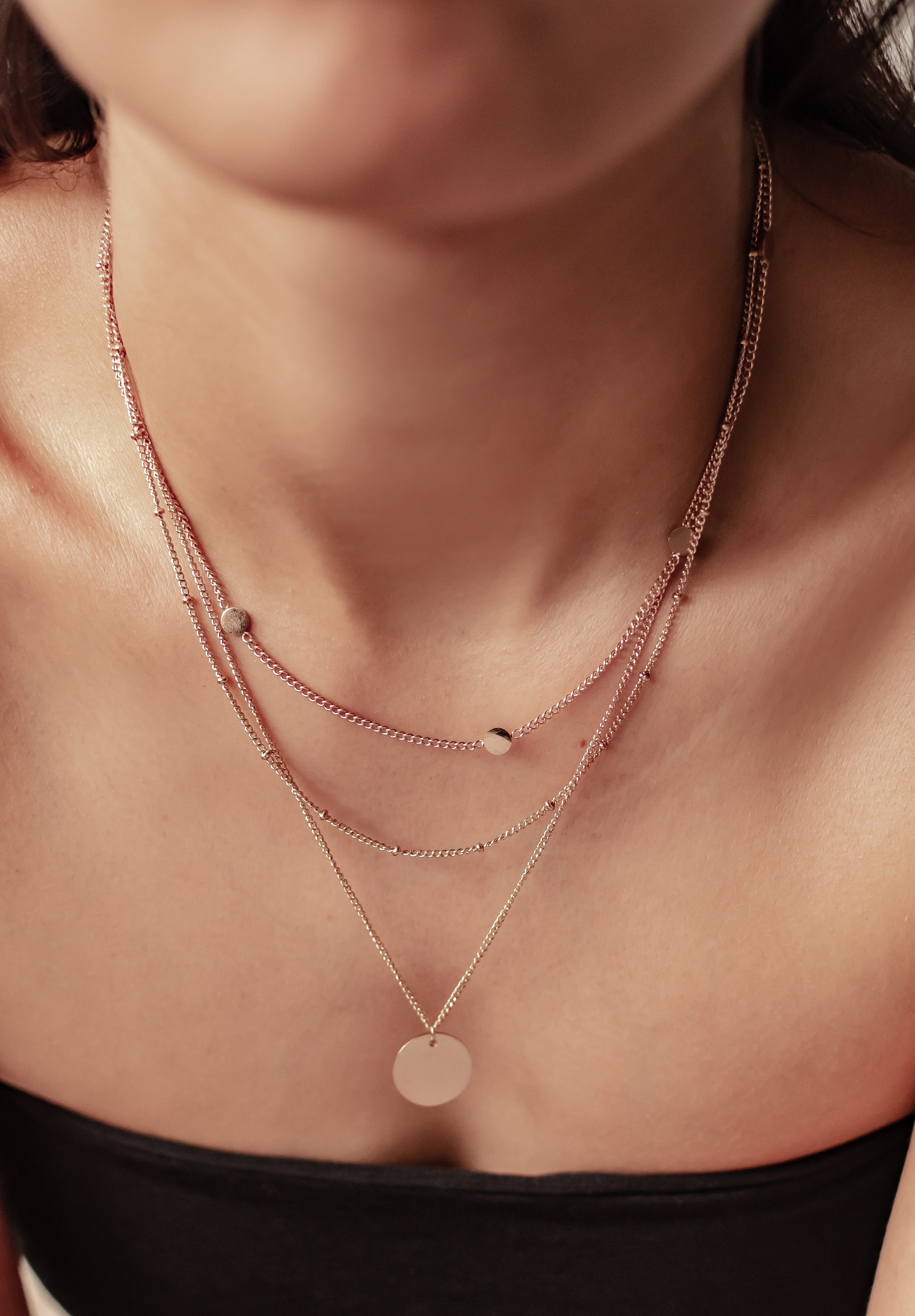Hey Happiness Collier-Set Geo Plättchen Kette günstig online kaufen