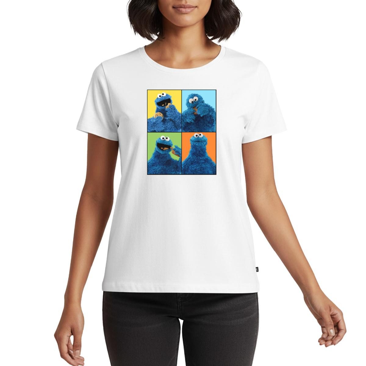 T-Shirt Sesamstraße Krümelmonster Posen Frauen Premium T-Shirt