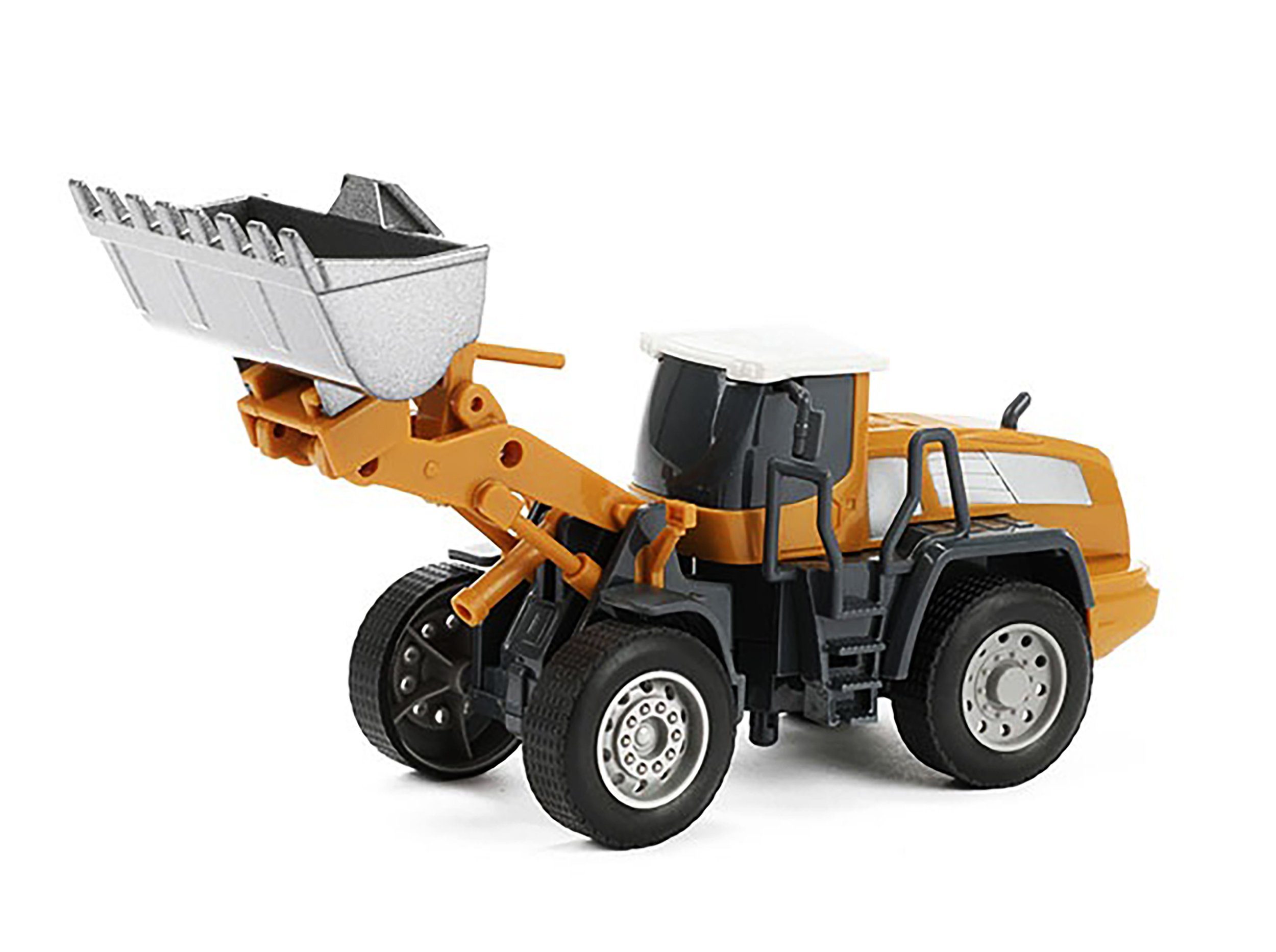 Toi-Toys Spielzeug-Radlader RADLADER mit Freilauf 20cm Baufahrzeug Schaufel Bagger Bulldozer 68, Fahrzeug Spielzeugauto Bau Modell Spielzeug Kinder Geschenk in Box